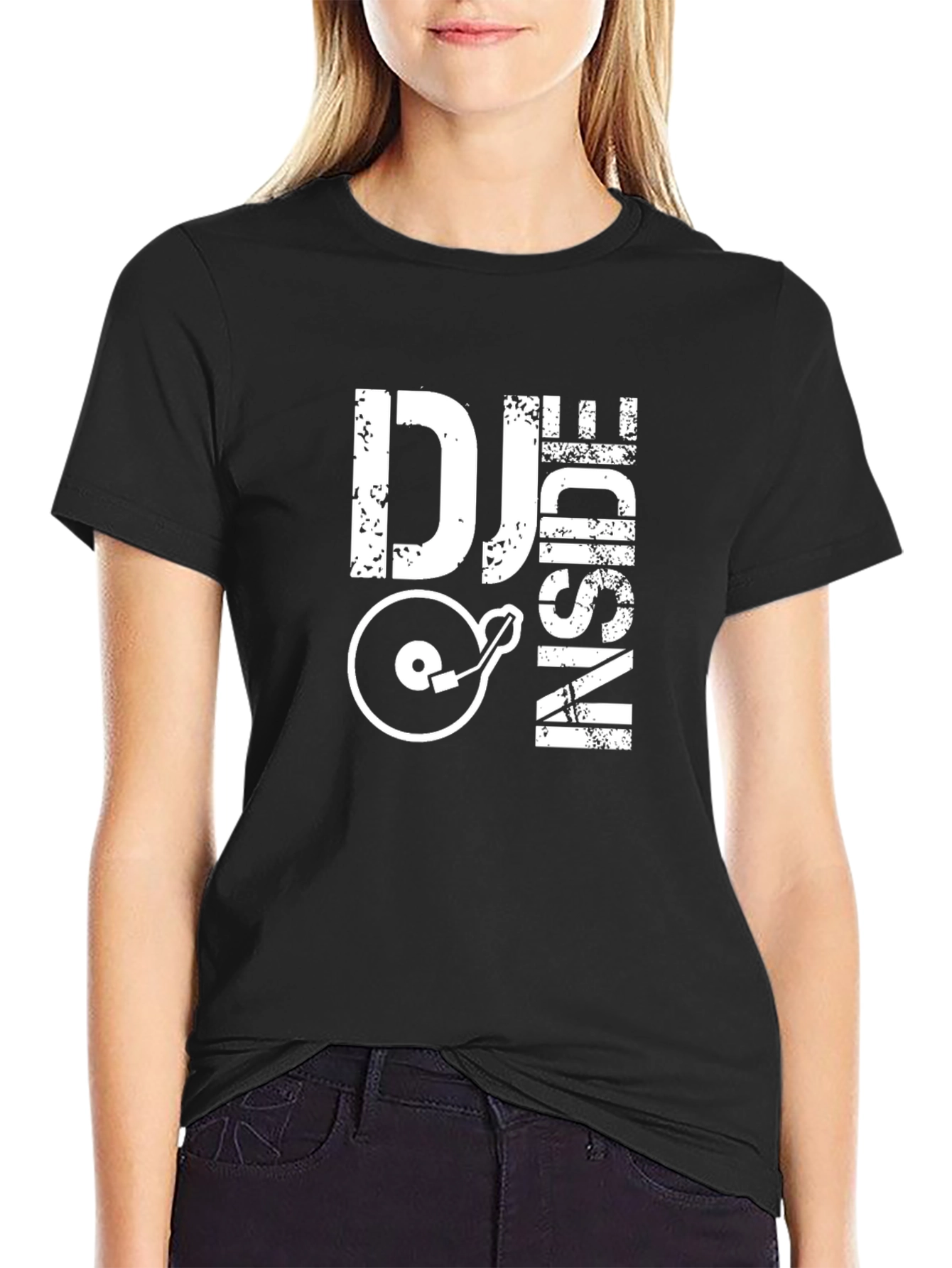 DJ Inside Graphic T-Shirt - Cool Music Lover Tee