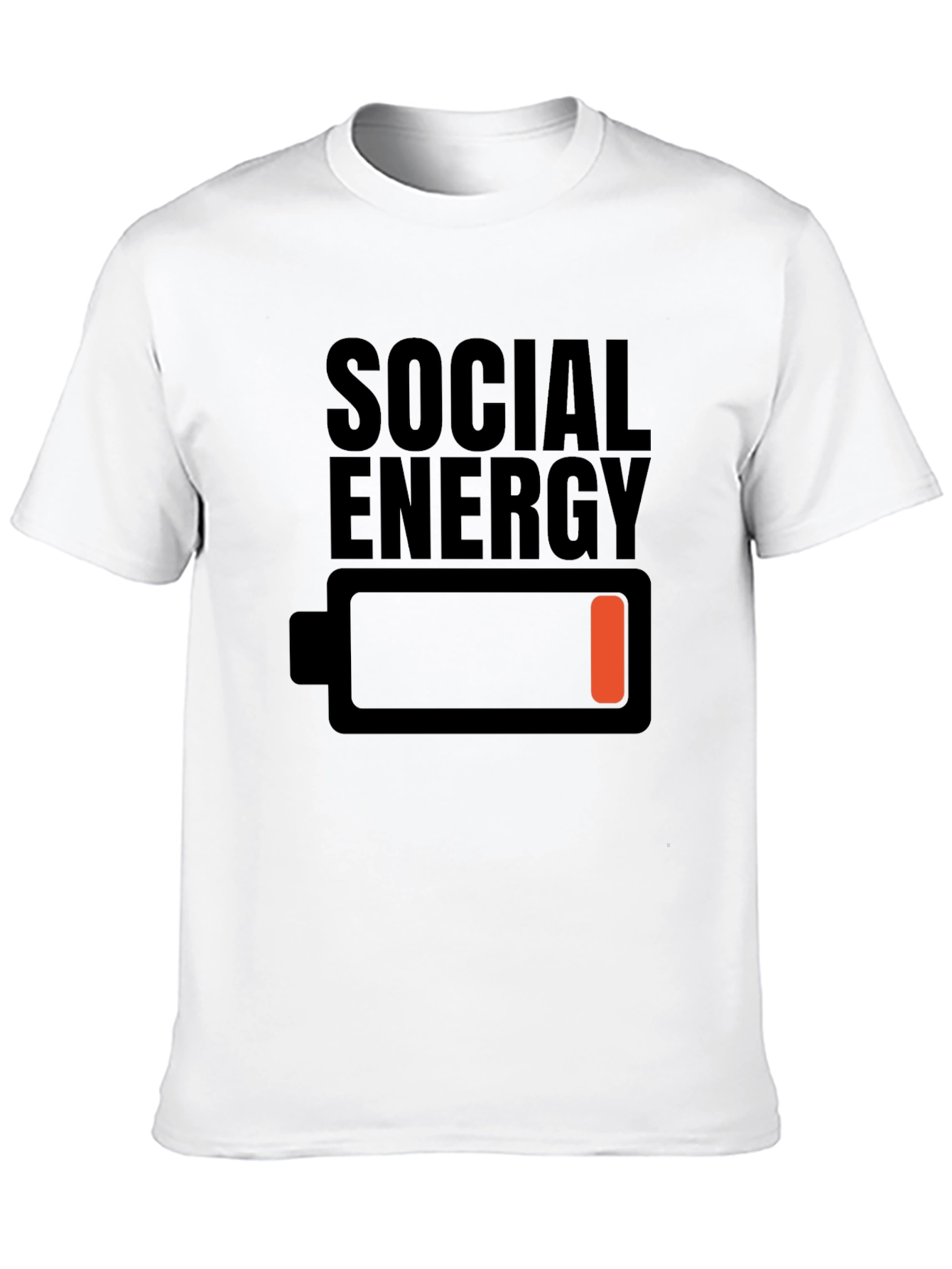 Social Energy Low Battery Graphic T-Shirt