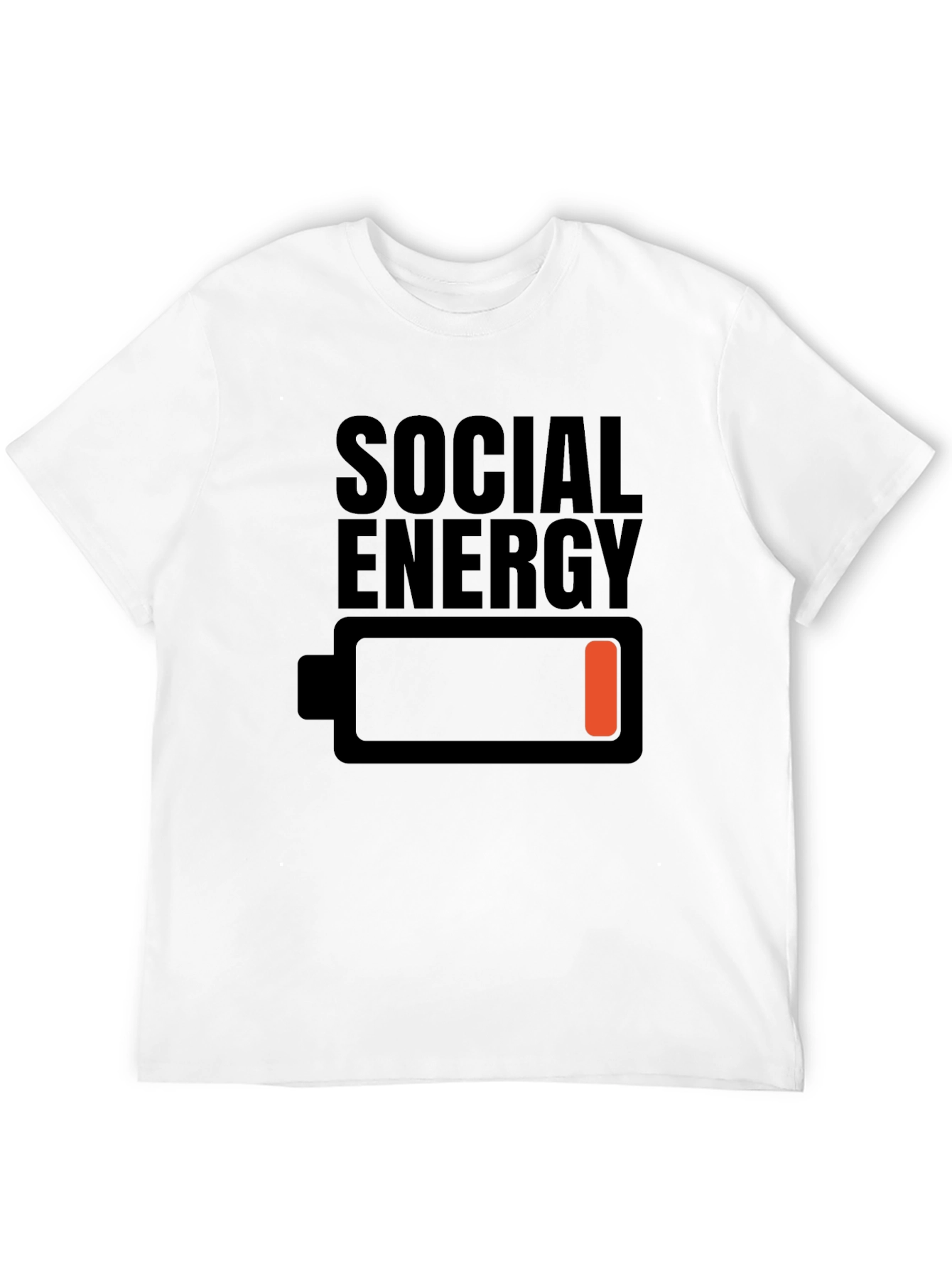 Social Energy Low Battery Graphic T-Shirt