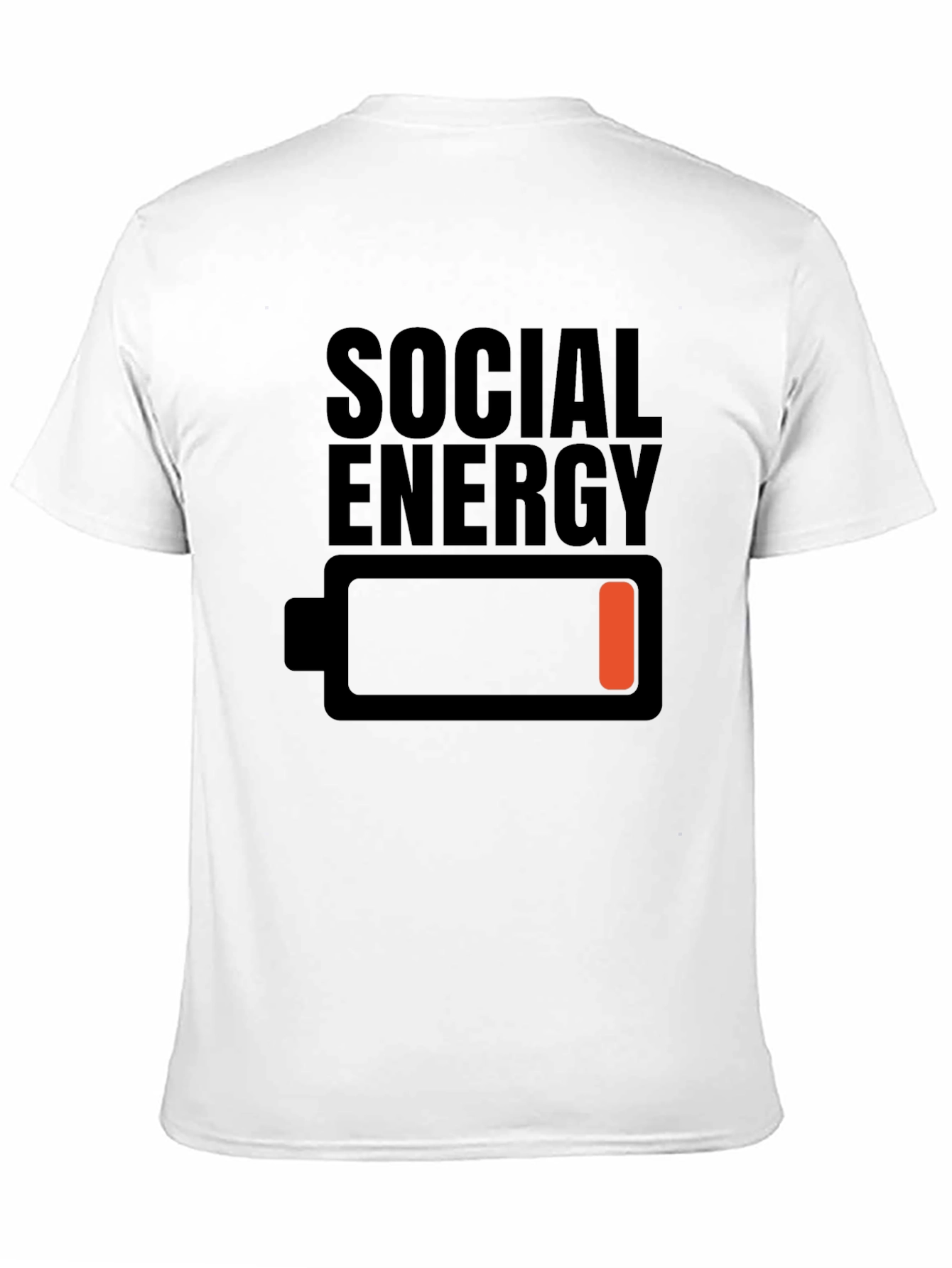 Social Energy Low Battery Graphic T-Shirt