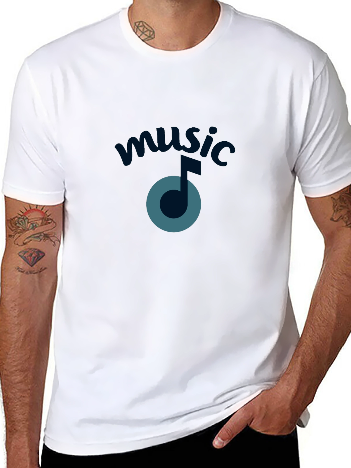 Music Note Graphic Tee - Stylish Comfort