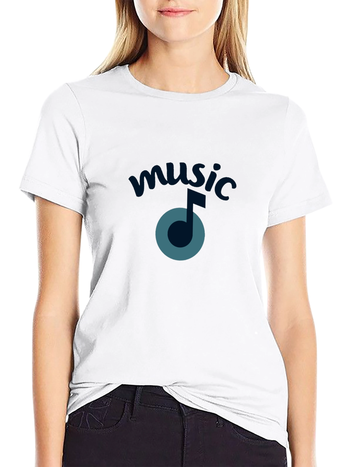 Music Note Graphic Tee - Stylish Comfort