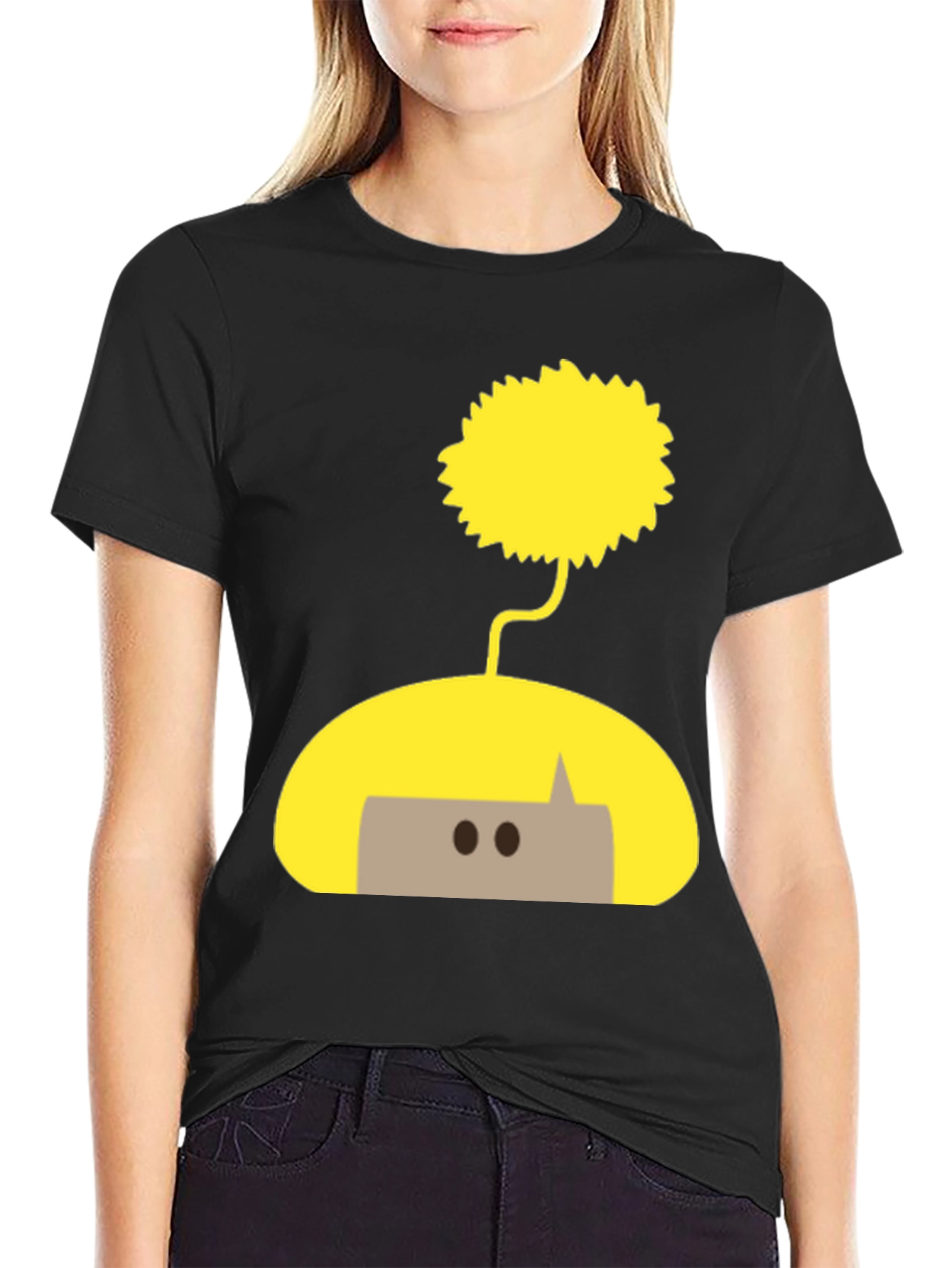 Whimsical Doodle T-Shirt - Unisex Black Tee