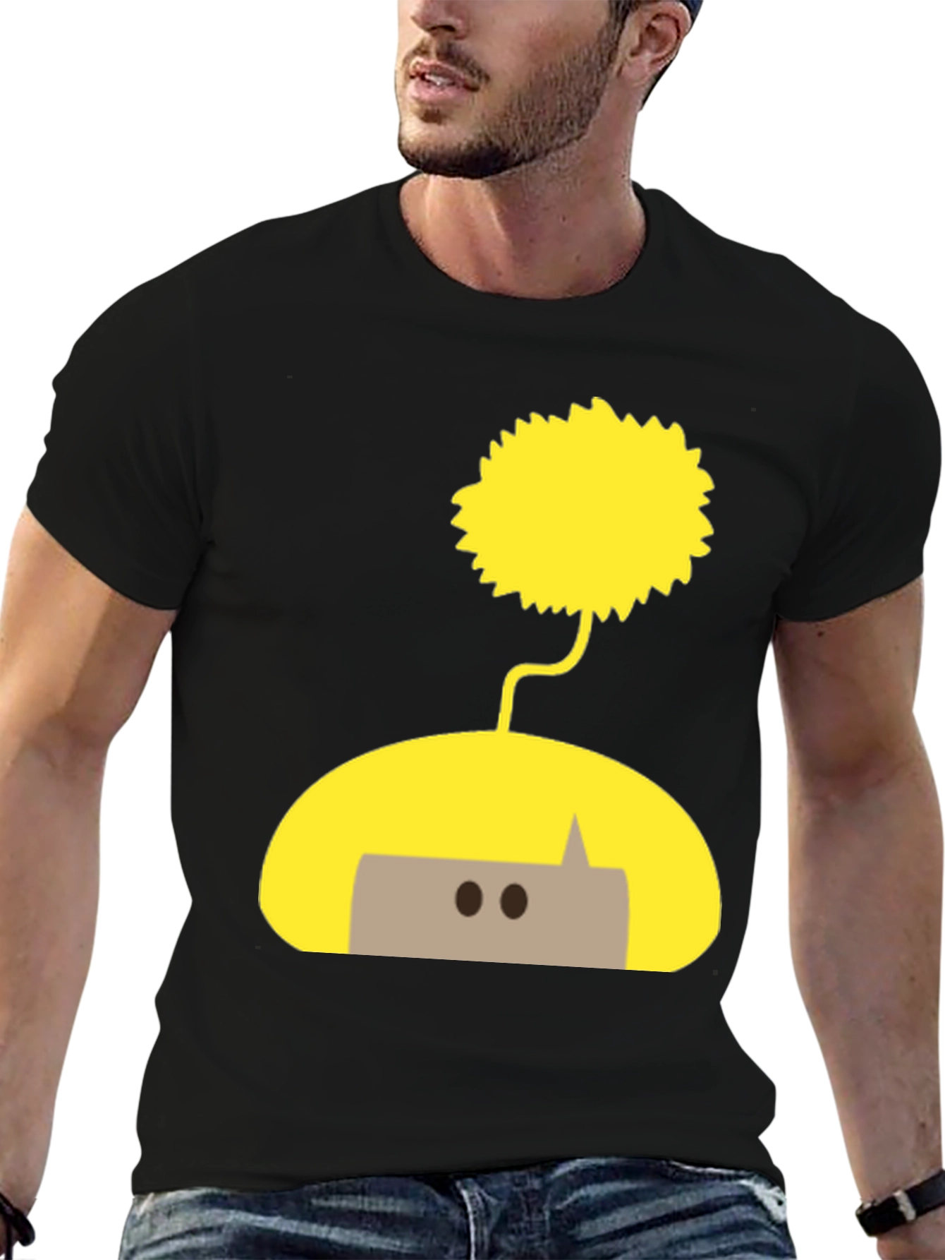 Whimsical Doodle T-Shirt - Unisex Black Tee