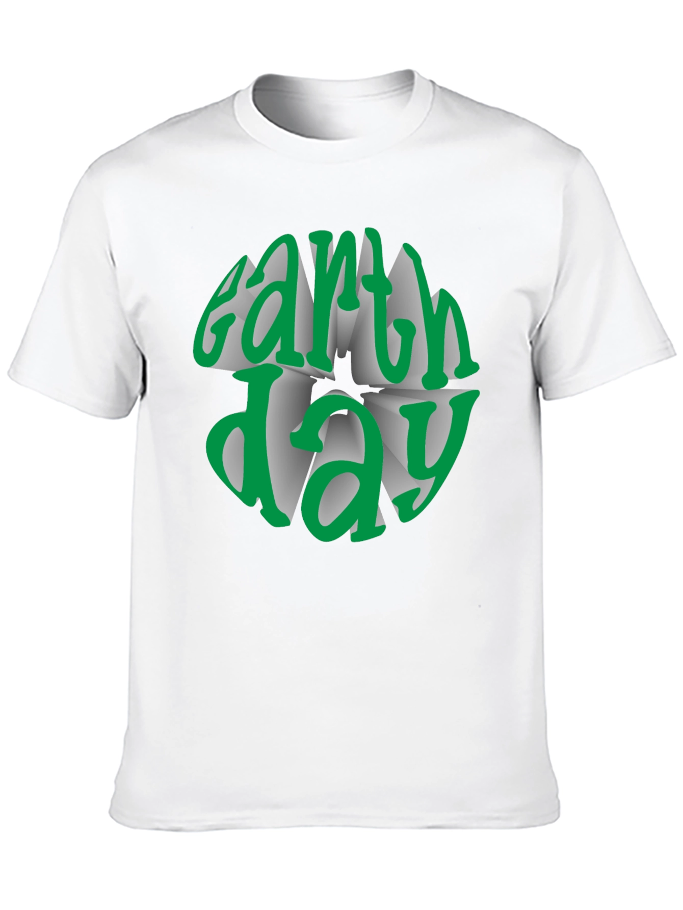 Earth Day Graphic Tee - Black Cotton T-Shirt