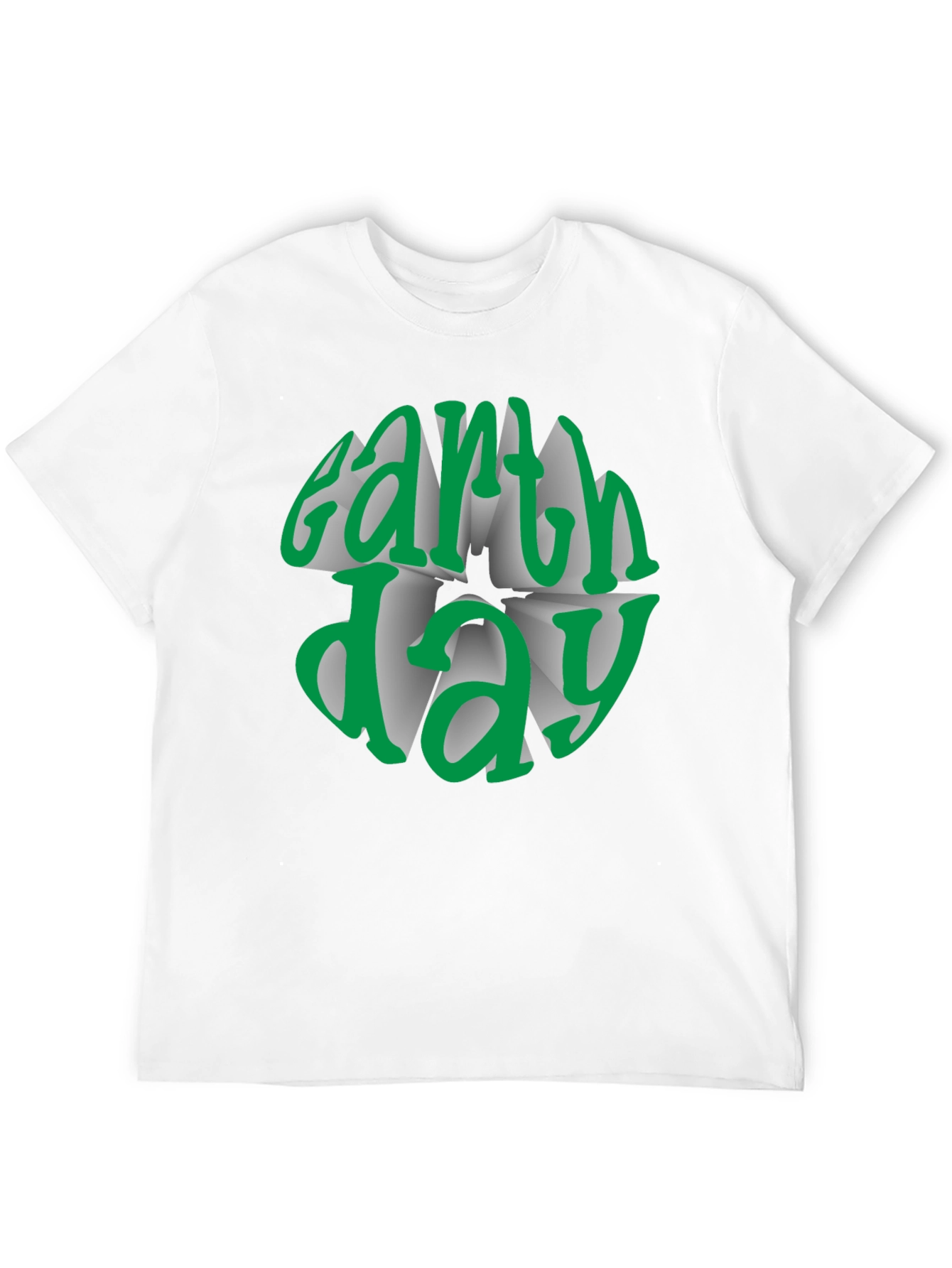 Earth Day Graphic Tee - Black Cotton T-Shirt