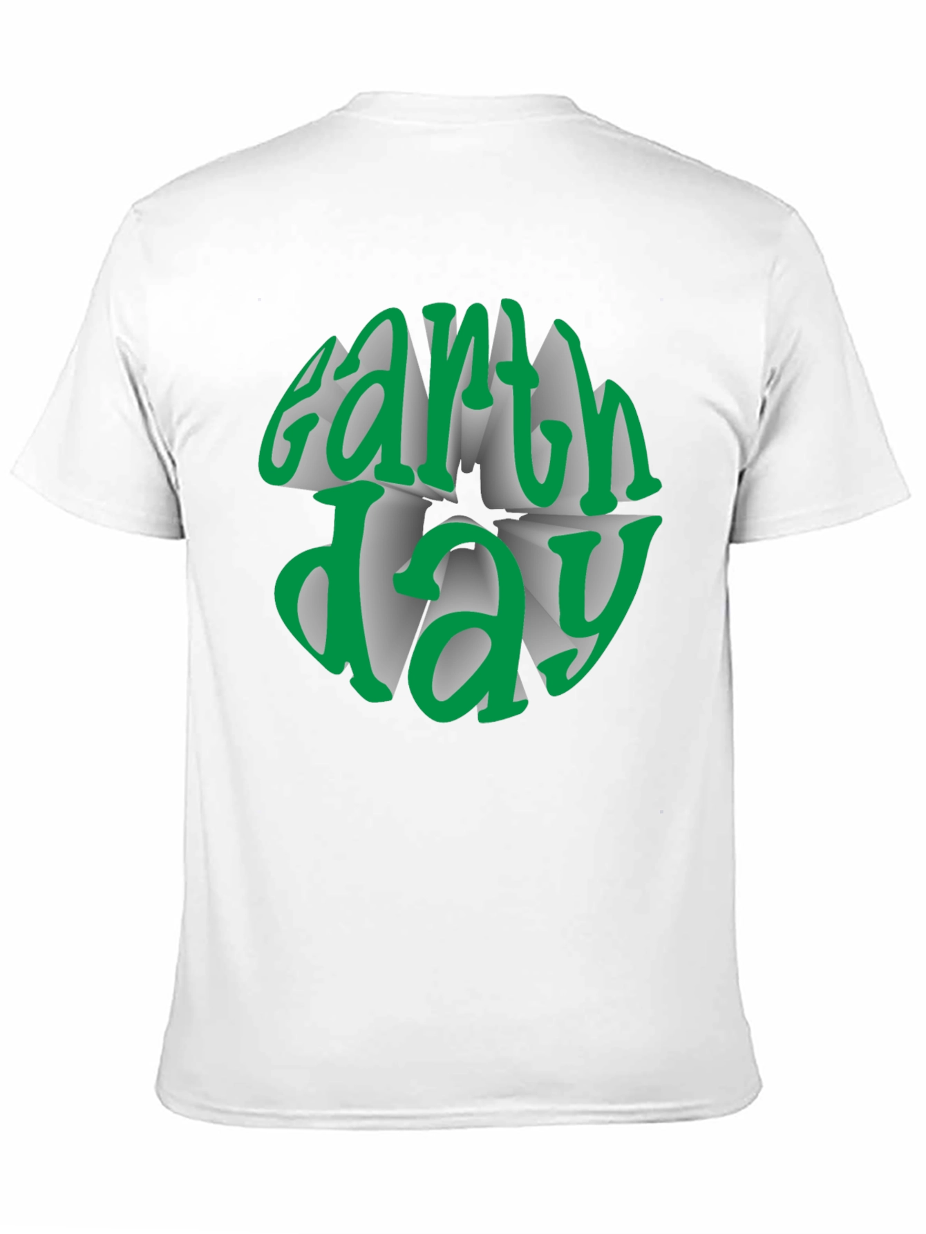Earth Day Graphic Tee - Black Cotton T-Shirt