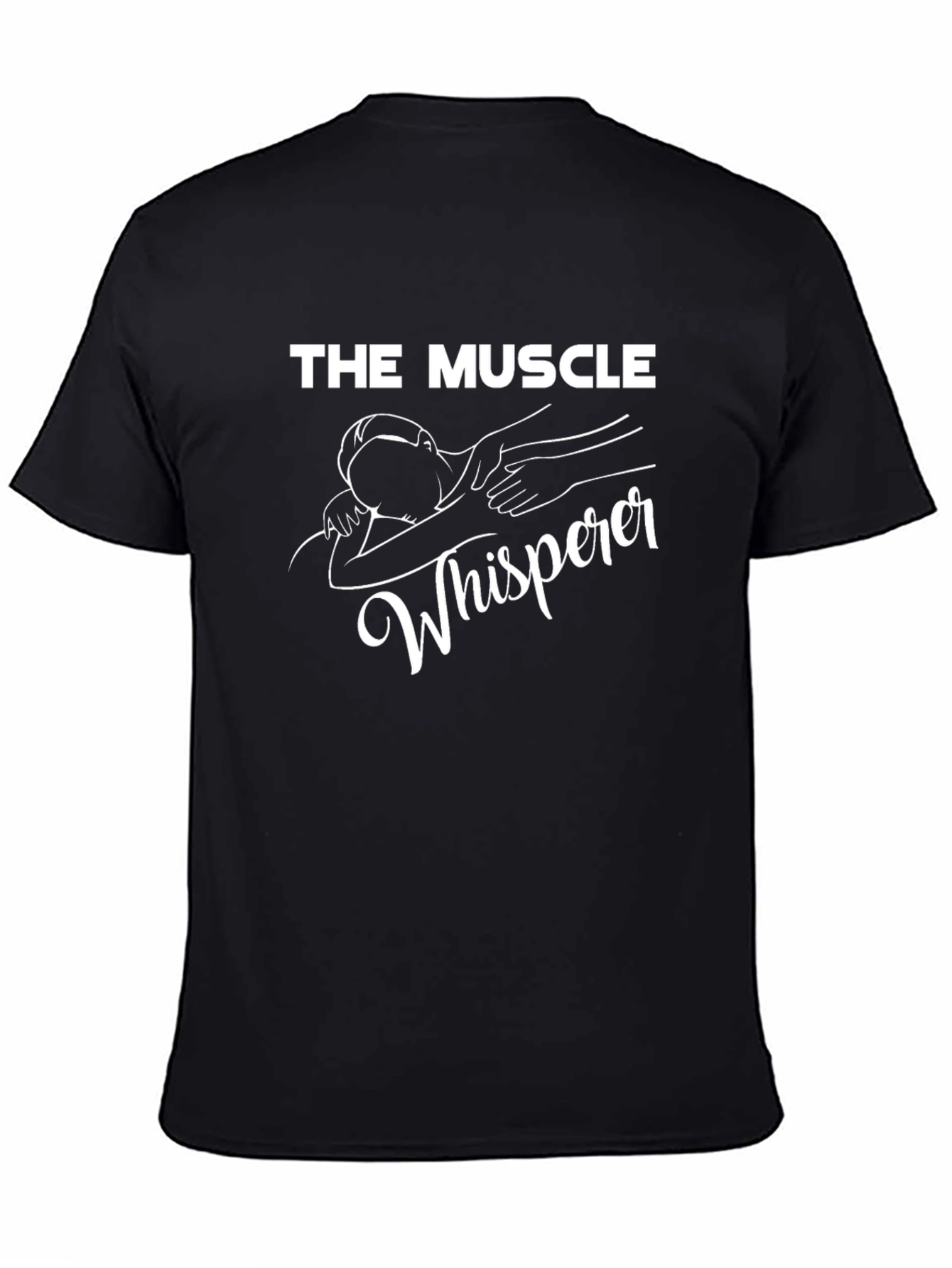 The Muscle Whisperer Black Graphic Tee