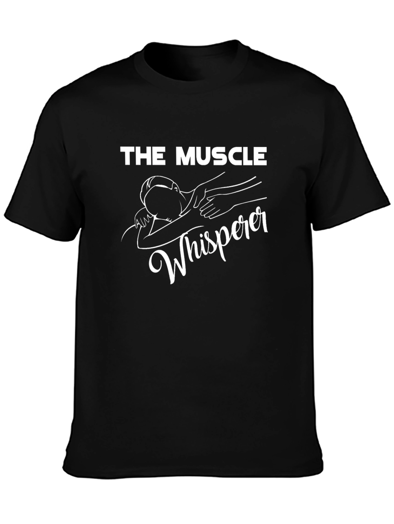 The Muscle Whisperer Black Graphic Tee