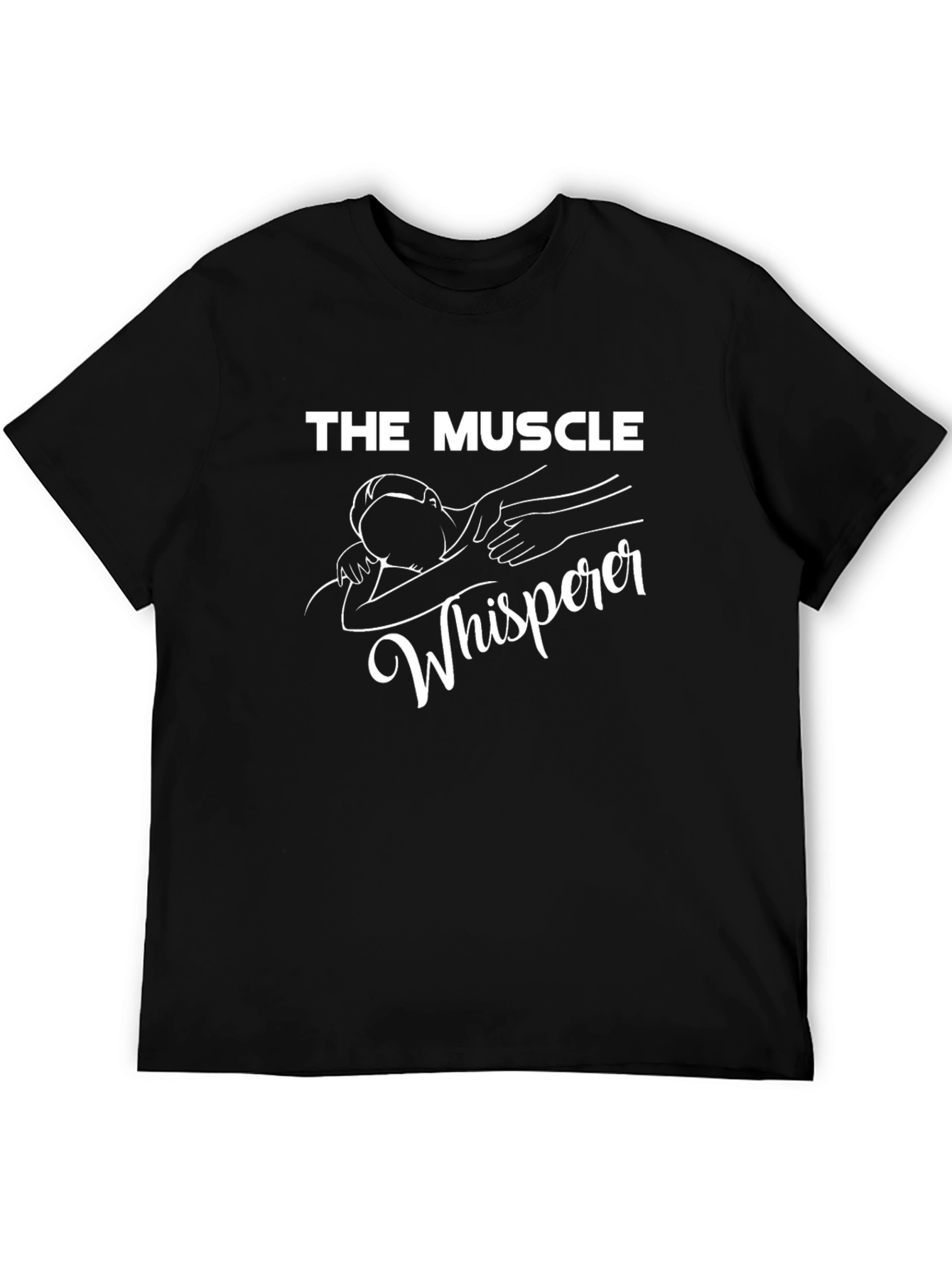 The Muscle Whisperer Black Graphic Tee