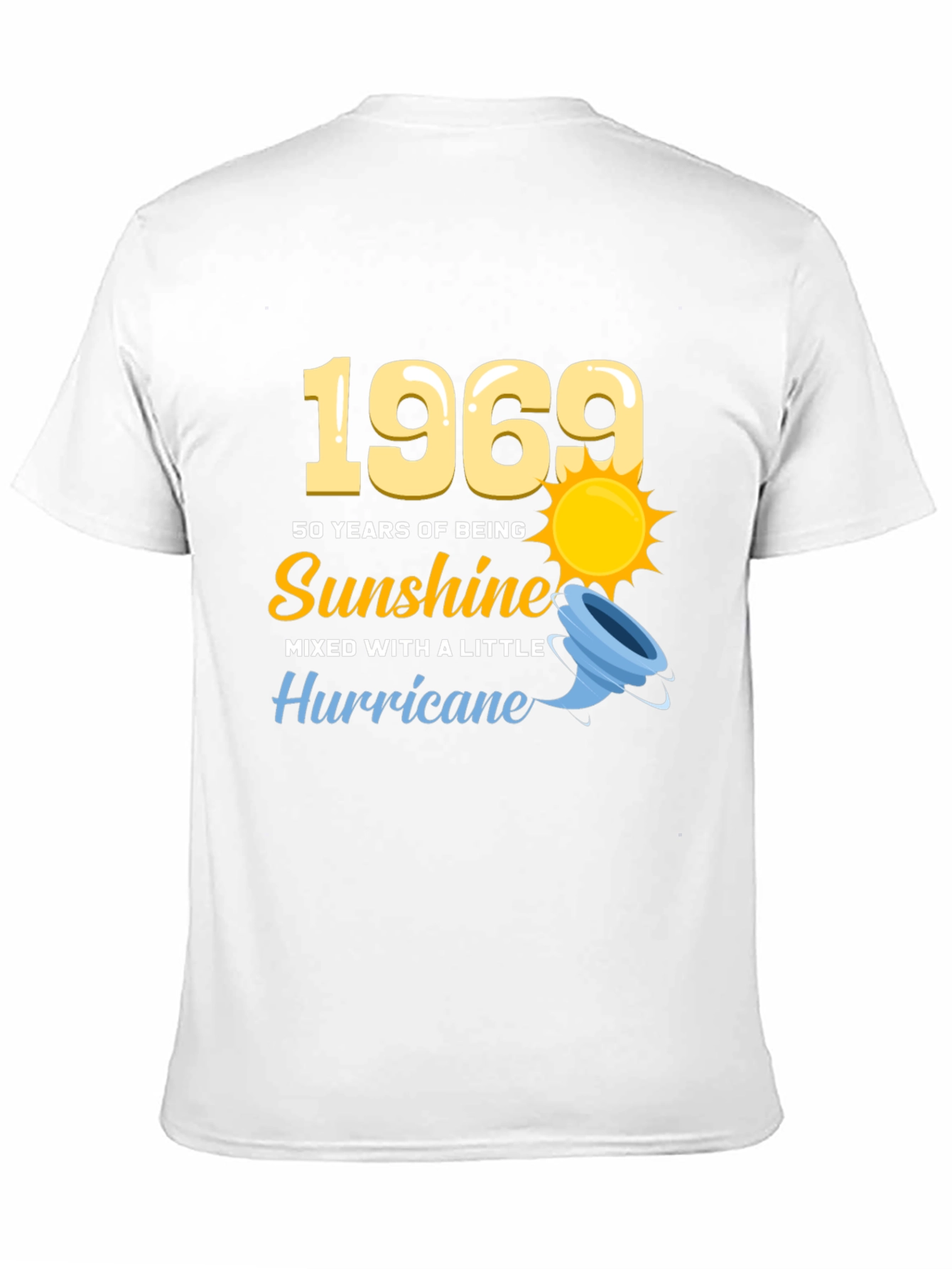 1969 50 Years of Sunshine Mens Black T-Shirt