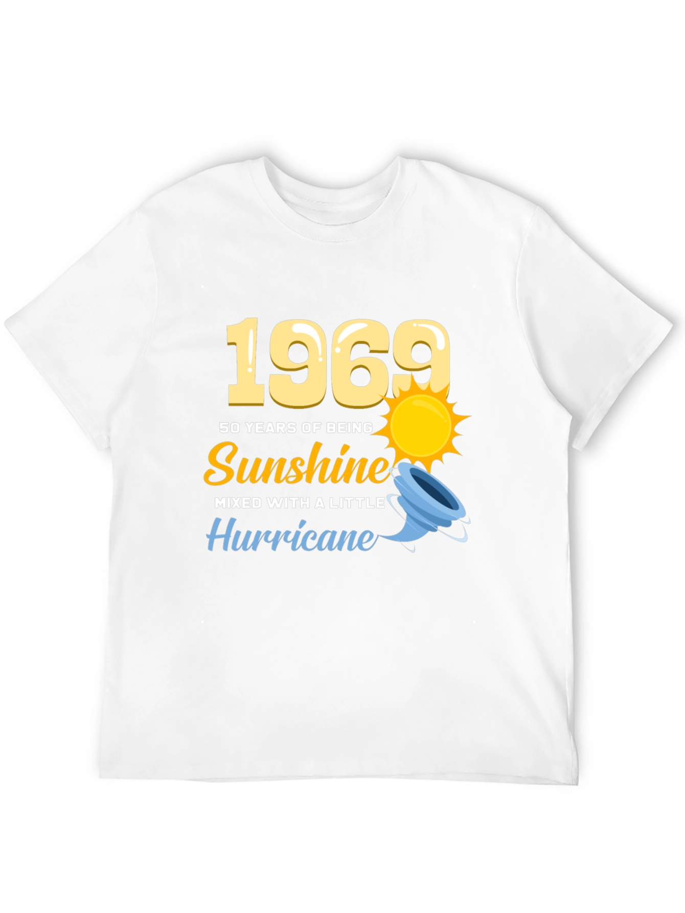 1969 50 Years of Sunshine Mens Black T-Shirt