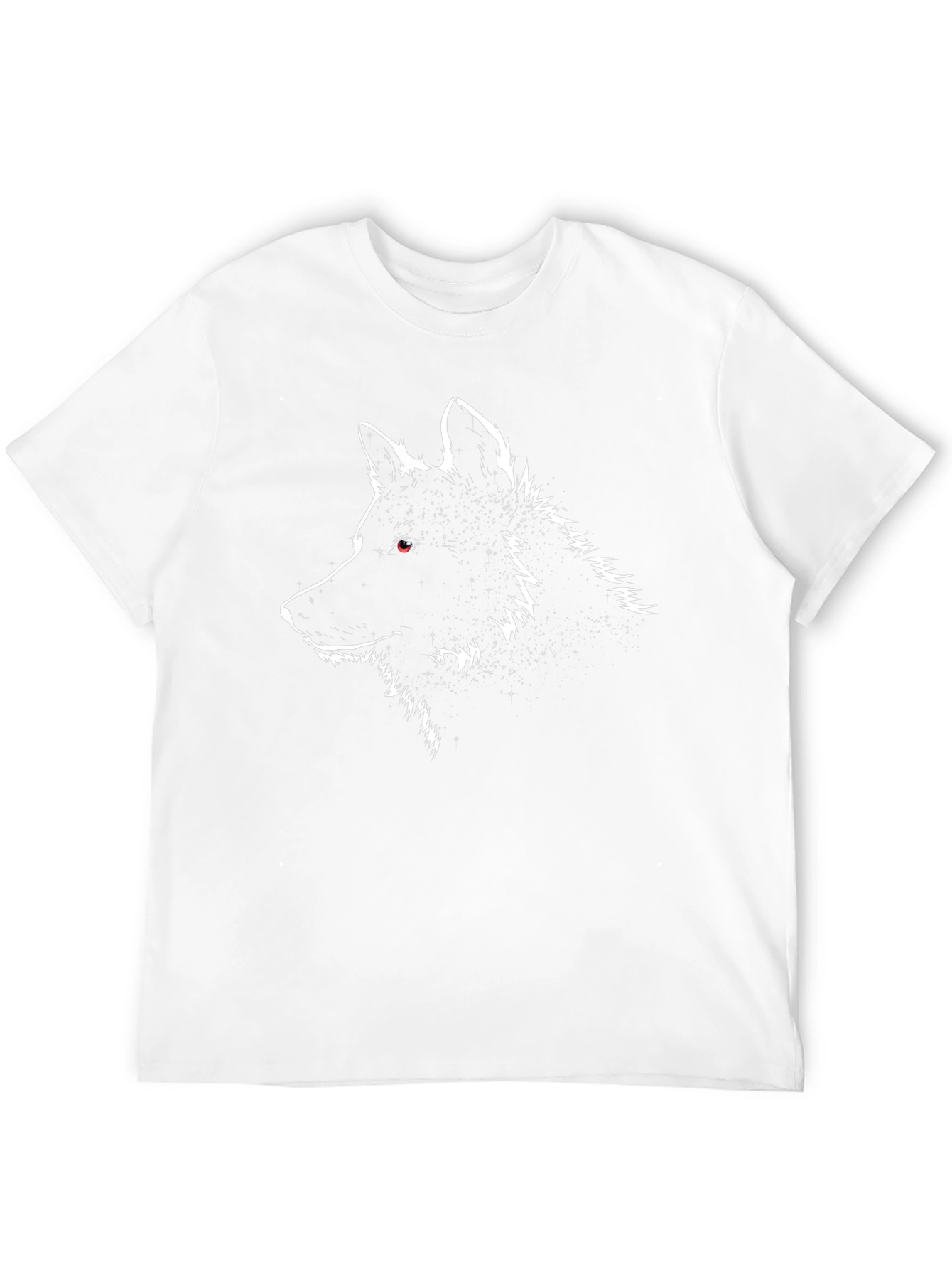 Wolf Graphic T-Shirt - Black Crew Neck Tee