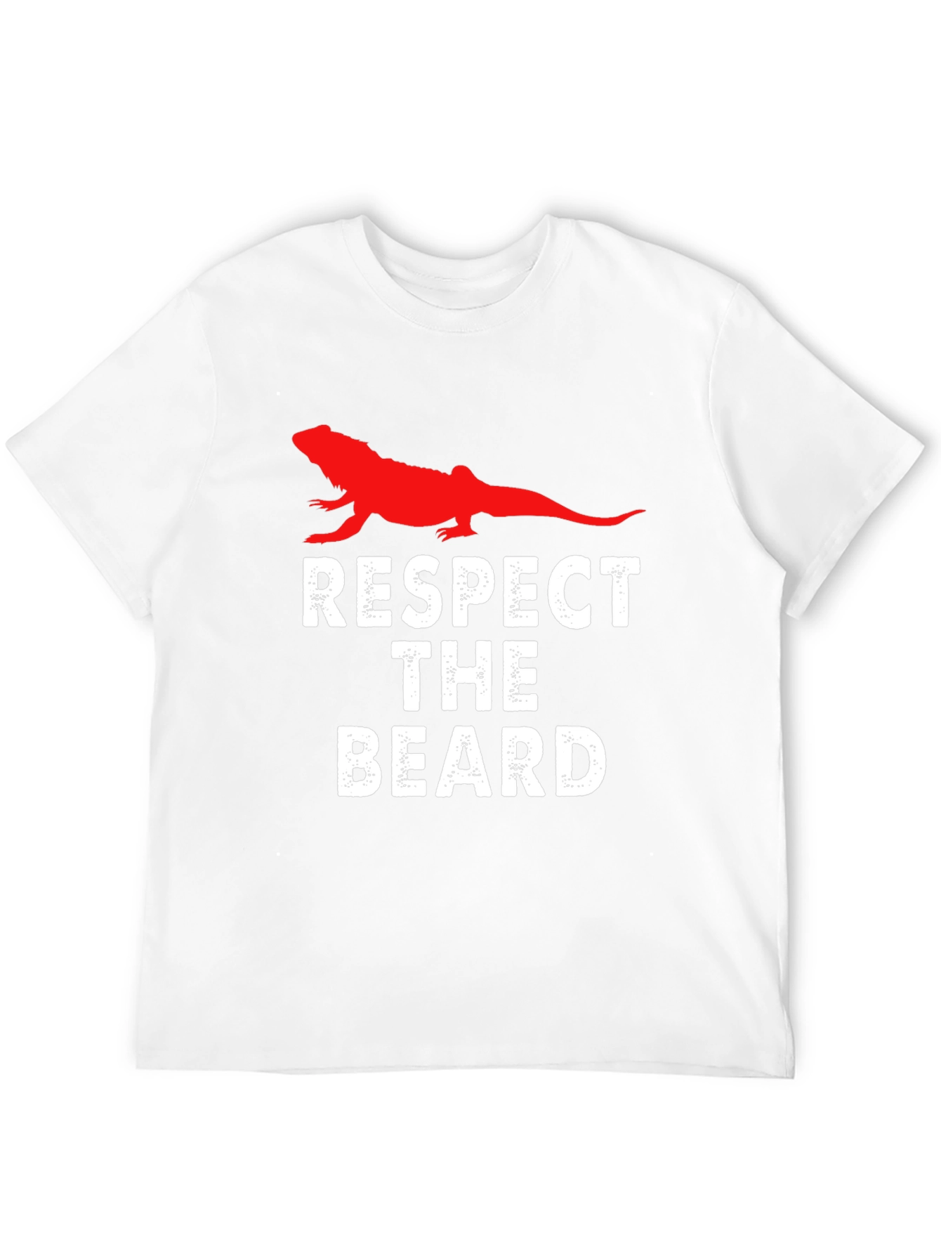 Respect The Beard Lizard Graphic Tee