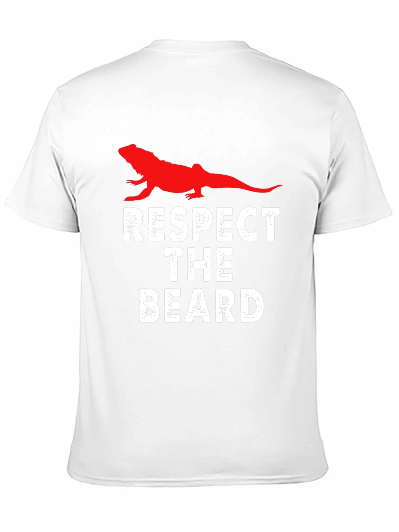Respect The Beard Lizard Graphic Tee