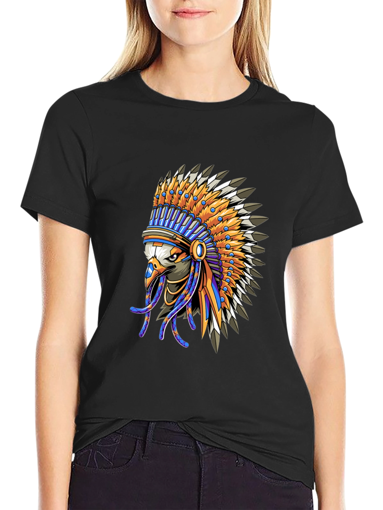 Eagle Headdress Graphic T-Shirt