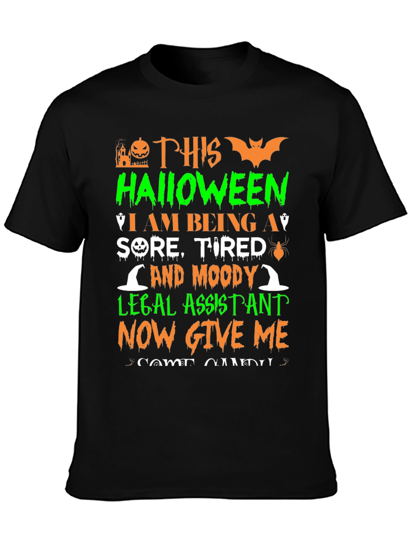 Halloween Legal Assistant Graphic T-Shirt