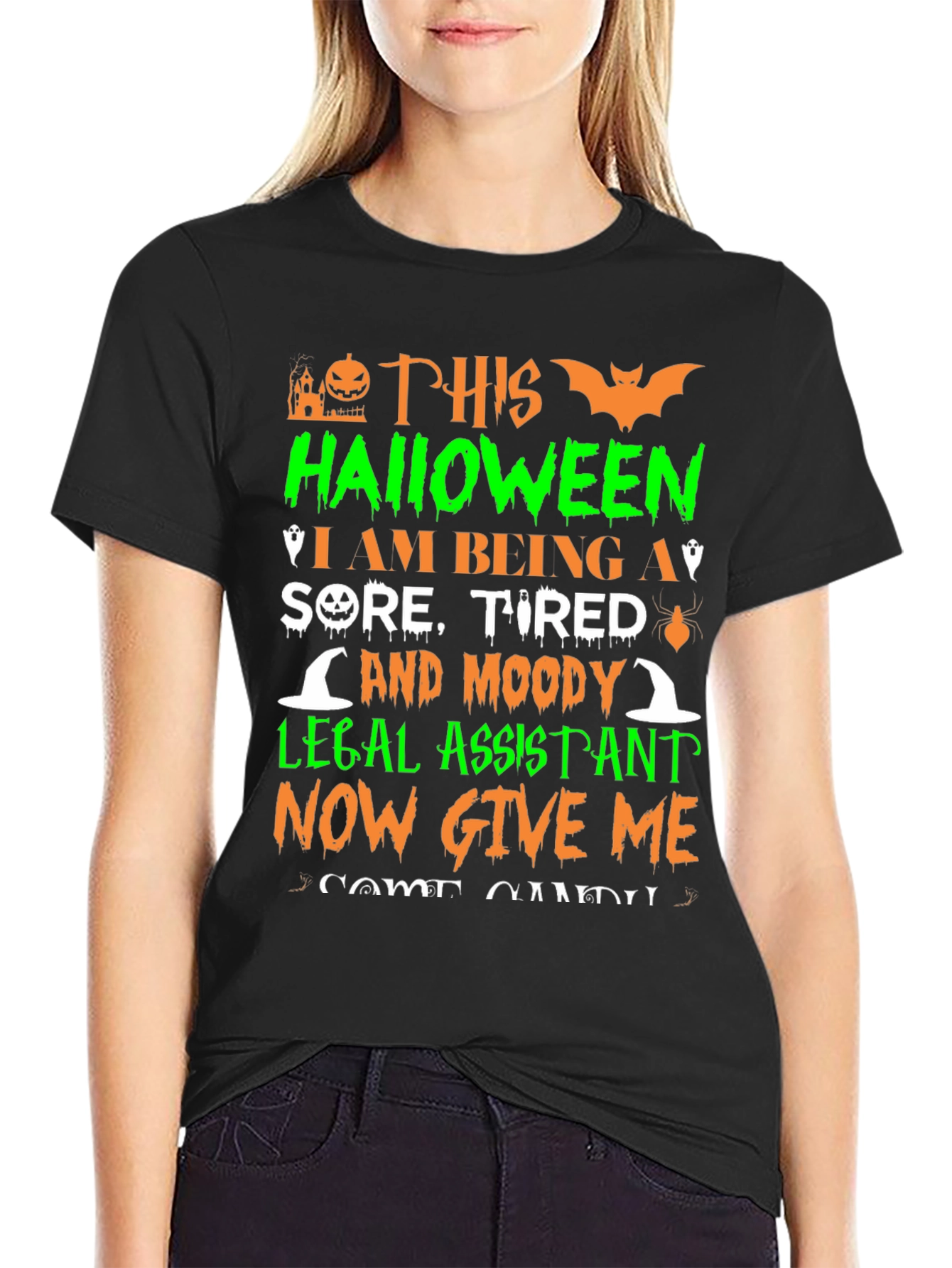 Halloween Legal Assistant Graphic T-Shirt