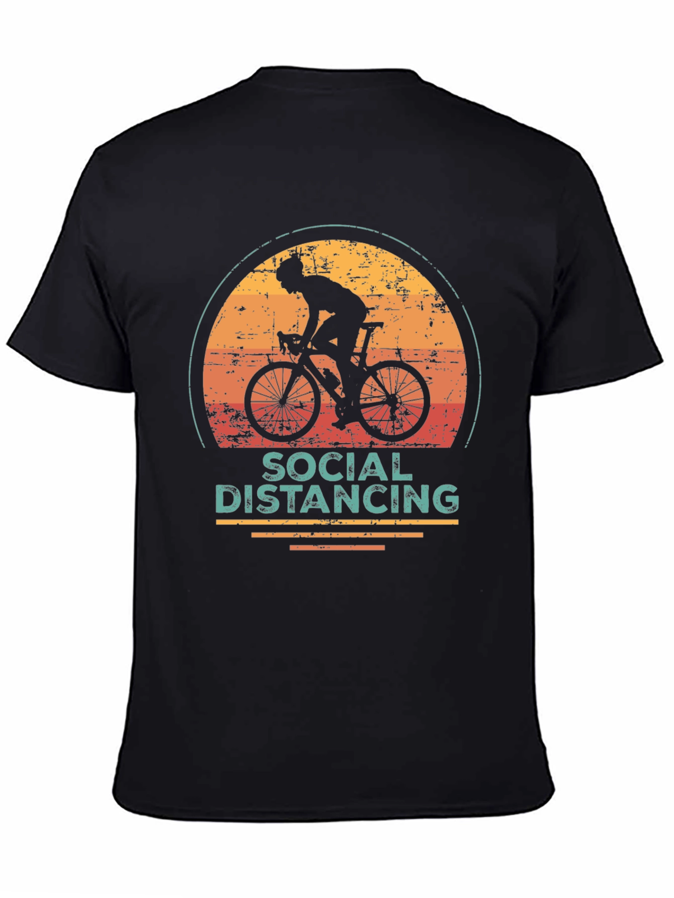 Social Distancing Cyclist Graphic Tee
