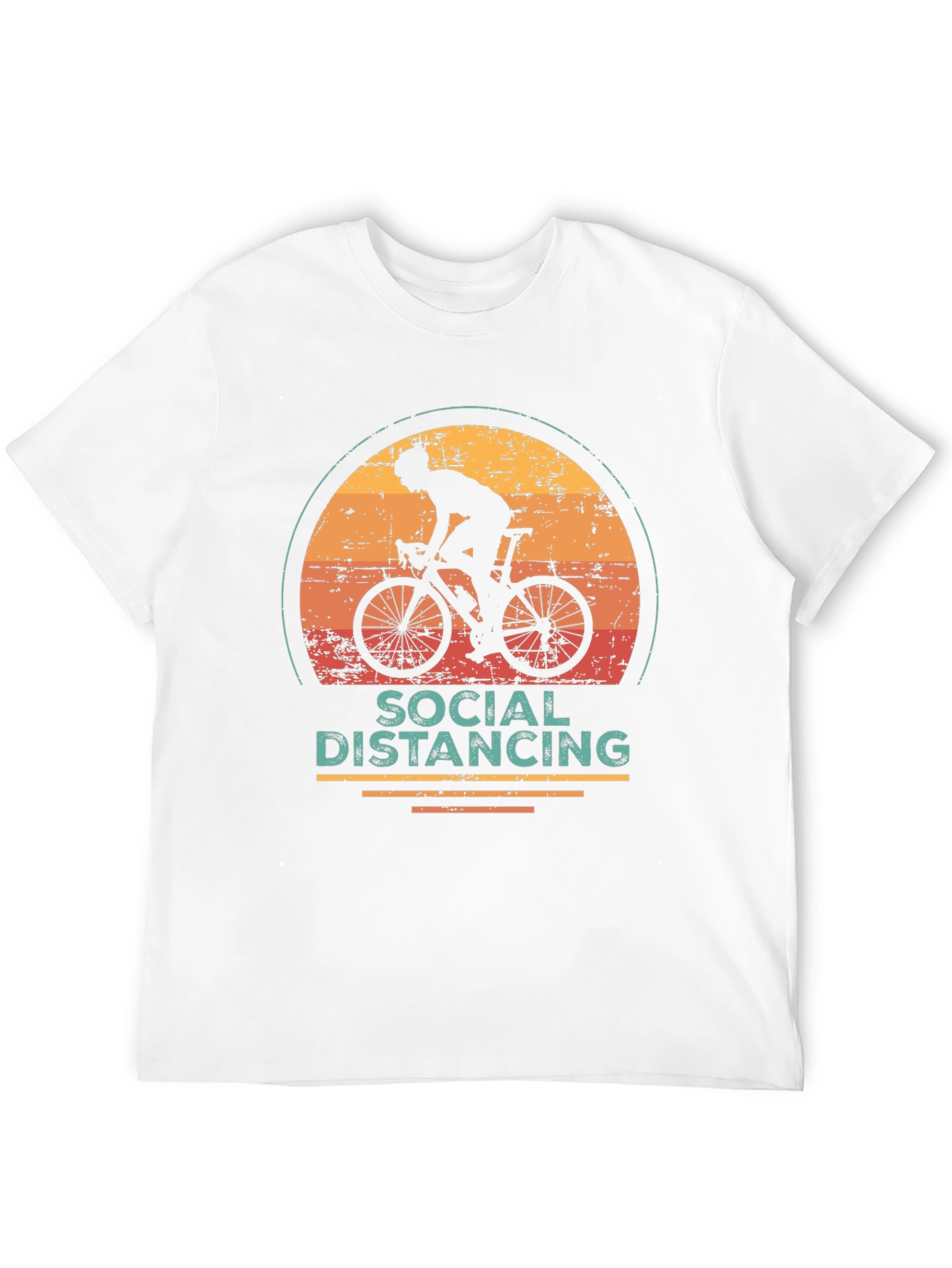 Social Distancing Cyclist Graphic Tee