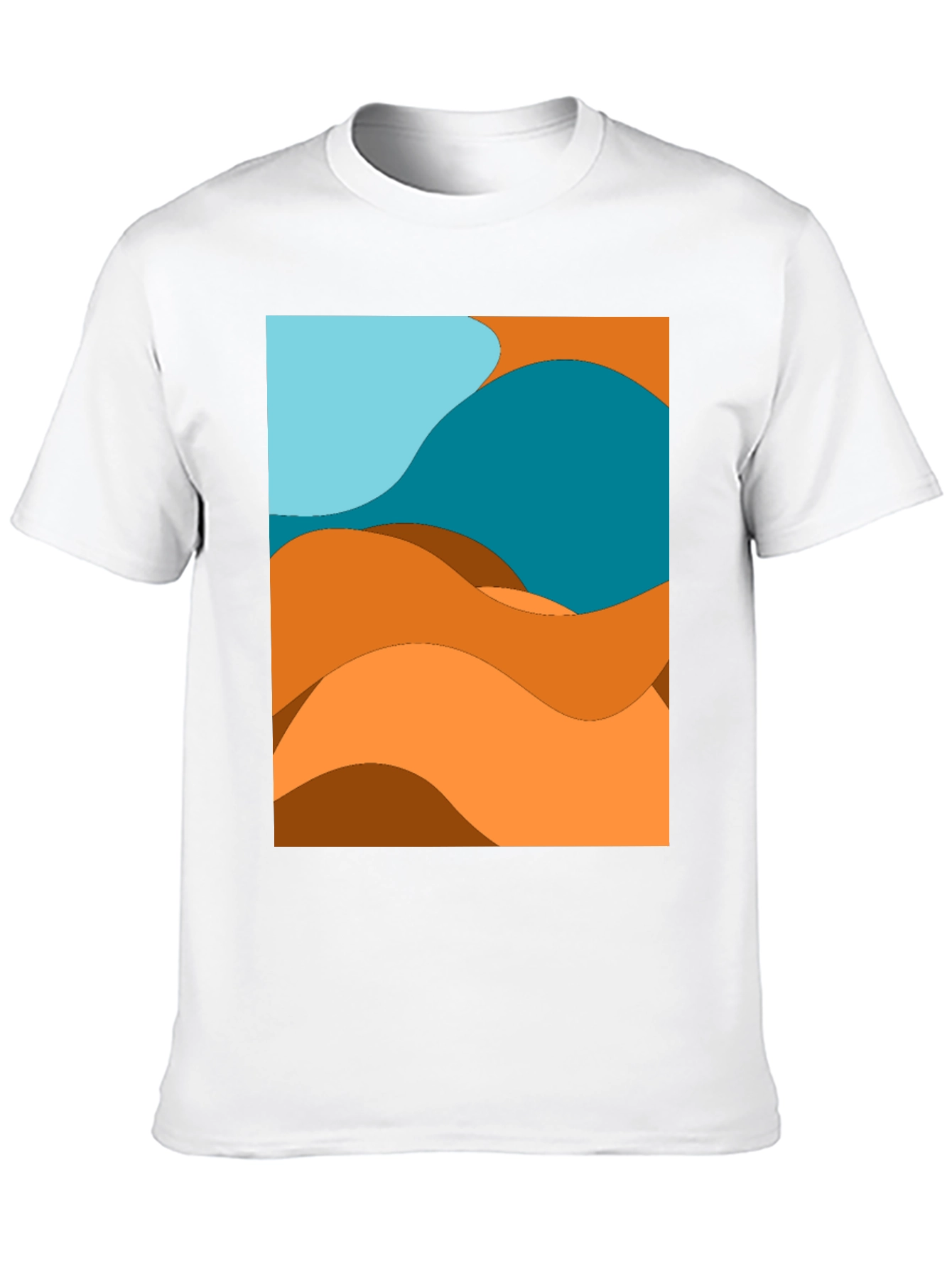 Abstract Desert Wave Graphic Tee