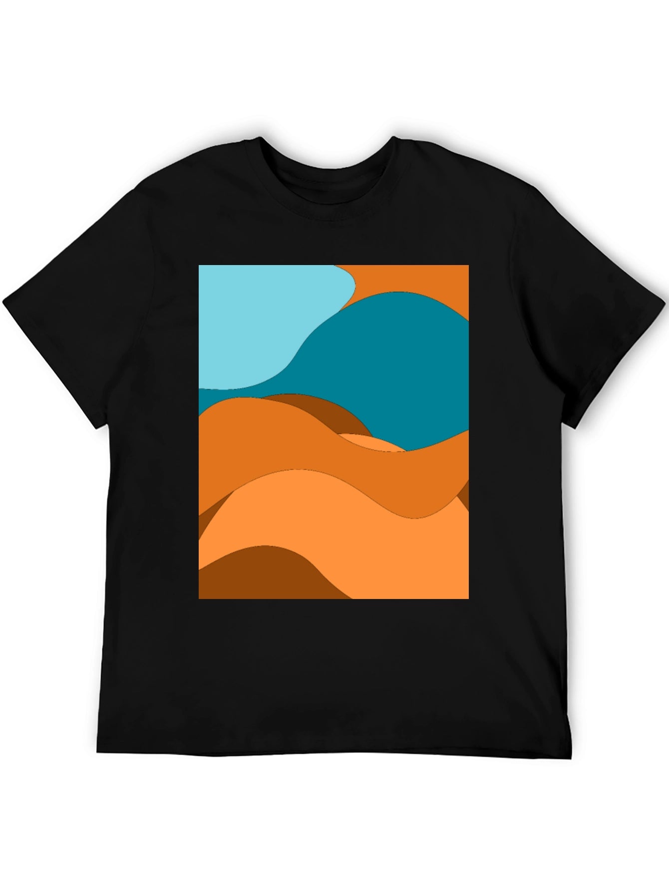Abstract Desert Wave Graphic Tee
