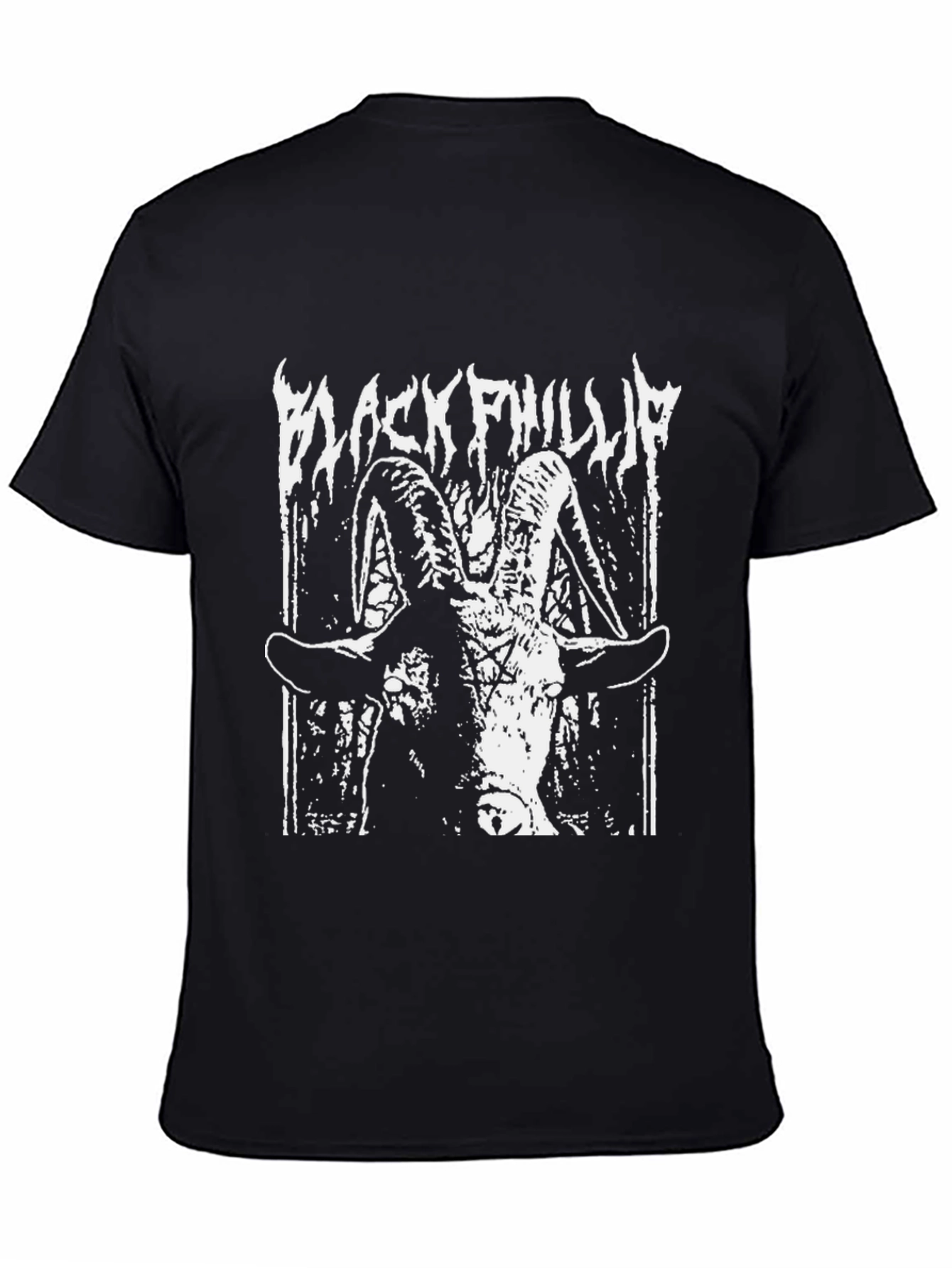 Black Phillip Graphic Tee - Occult Satan Goat T-Shirt