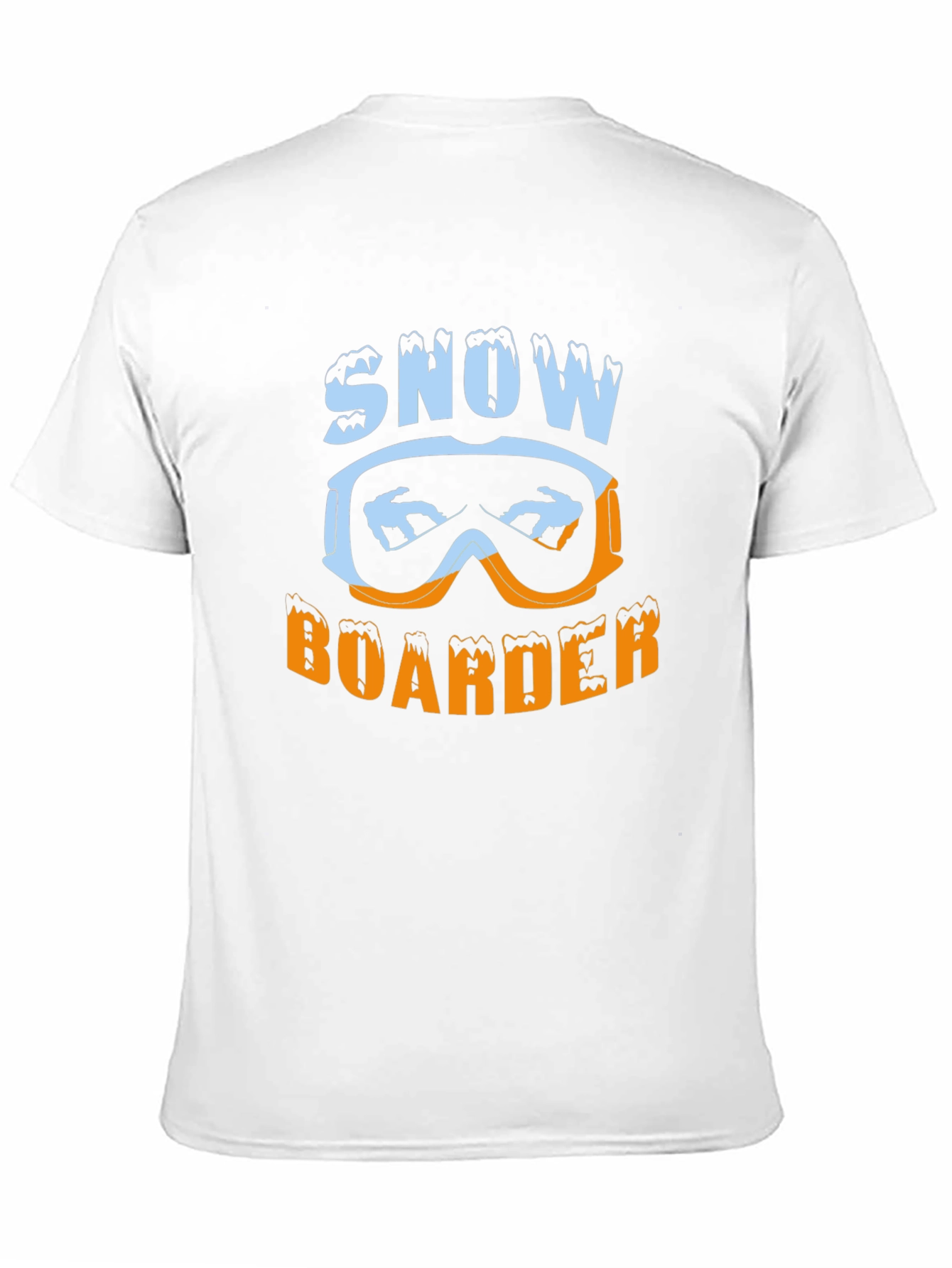 Snow Boarder Graphic Tee - Black Casual T-Shirt