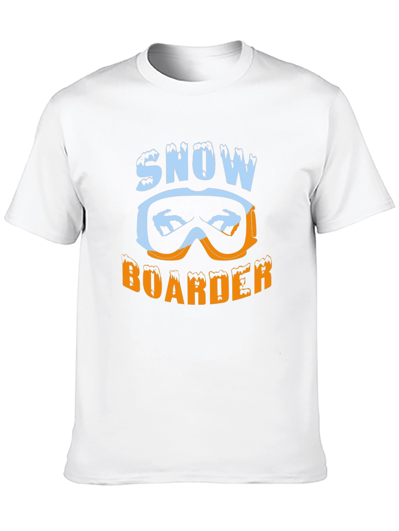 Snow Boarder Graphic Tee - Black Casual T-Shirt