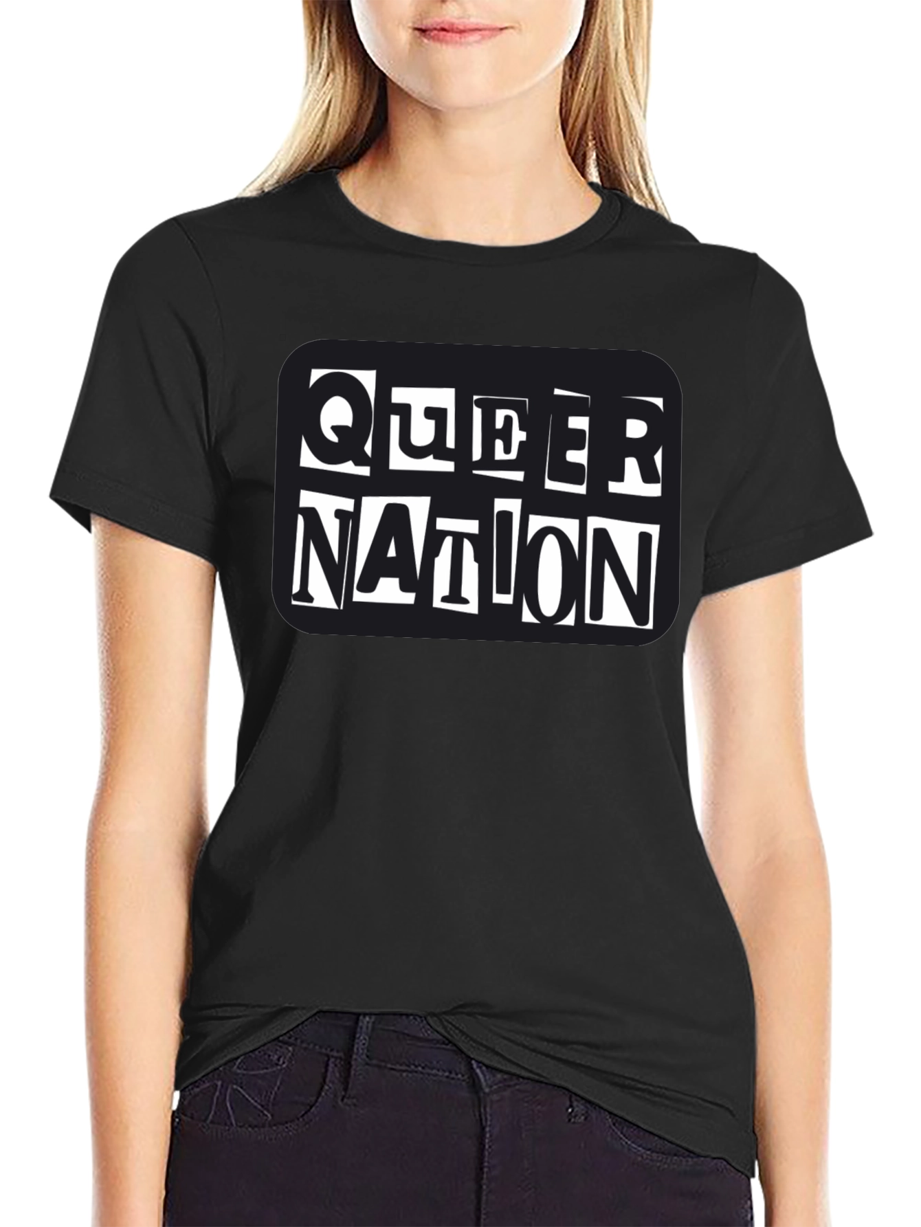 Queer Nation Black T-Shirt - Statement Tee