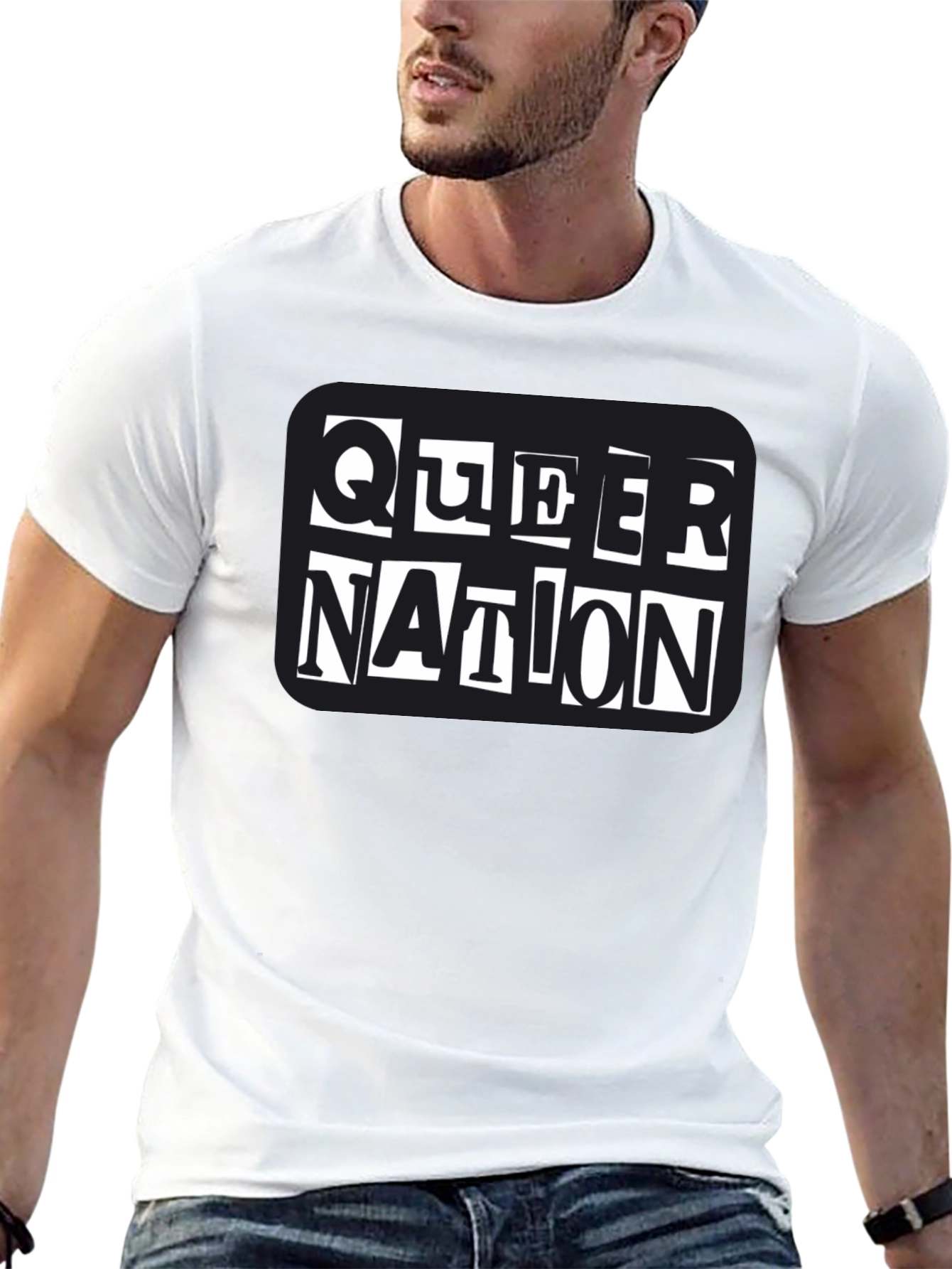 Queer Nation Black T-Shirt - Statement Tee