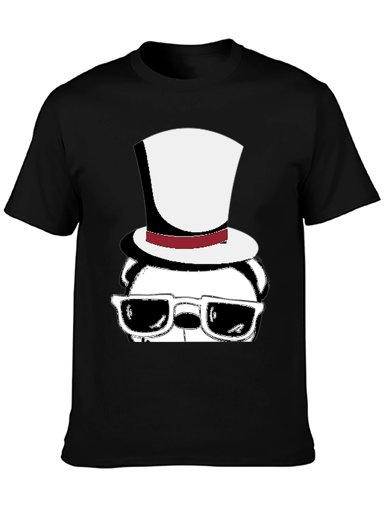 Cool Panda Top Hat Graphic Tee