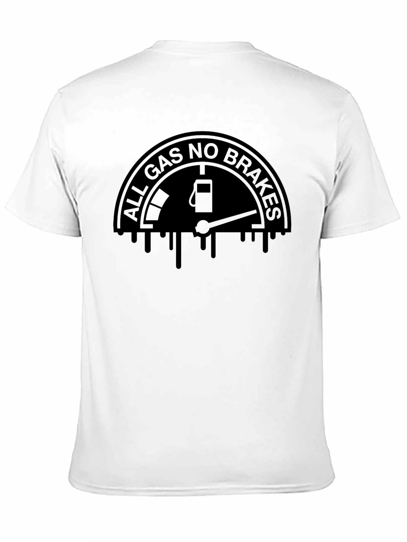 All Gas No Brakes Graphic Tee - Black