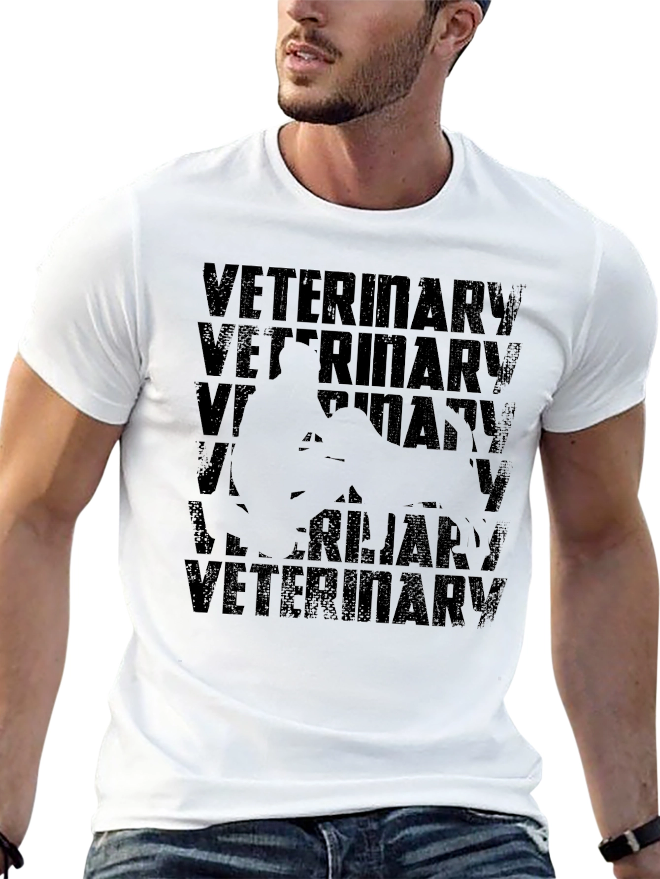 Veterinary Graphic Tee - Black Comfortable Fit