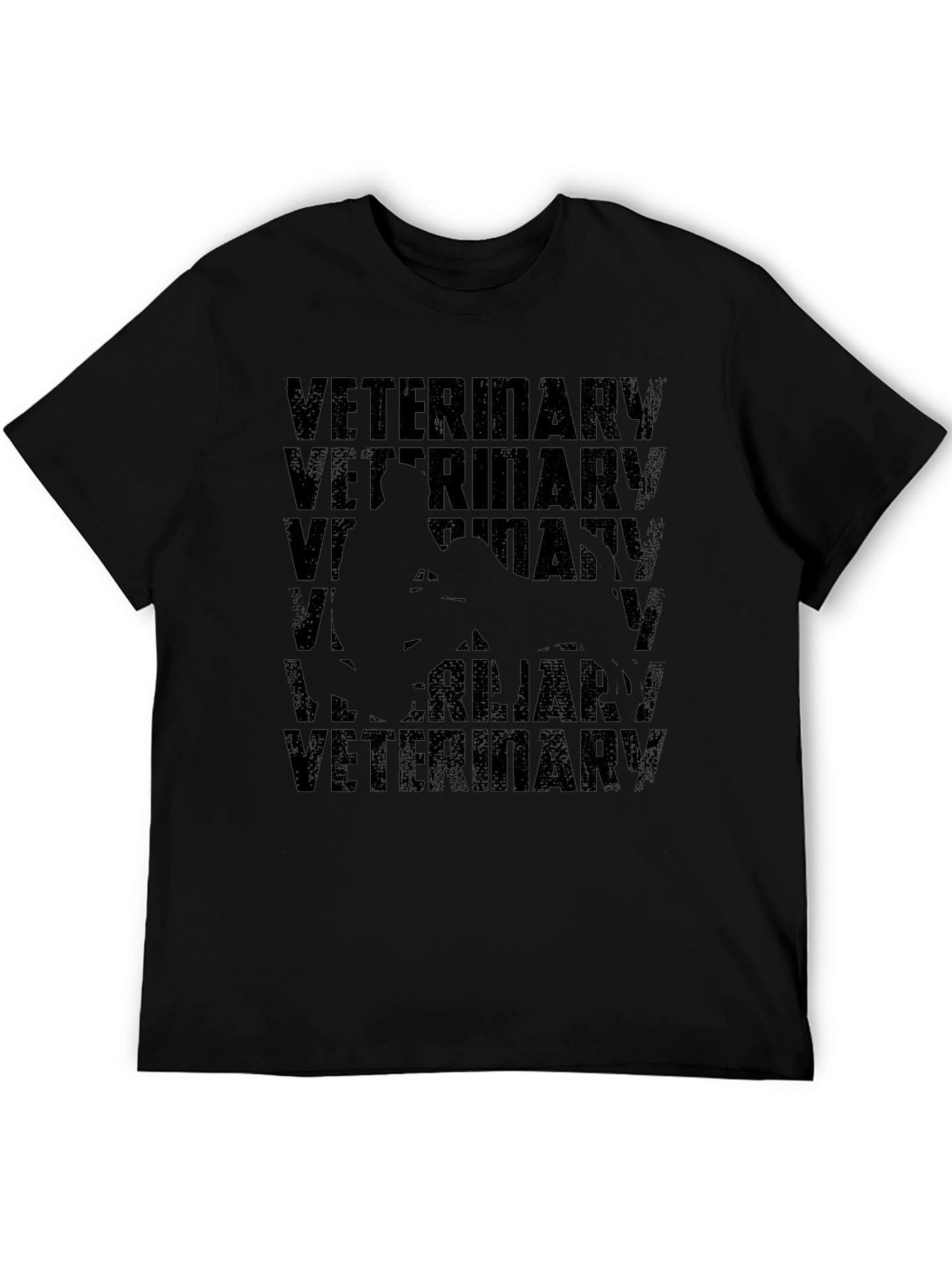 Veterinary Graphic Tee - Black Comfortable Fit