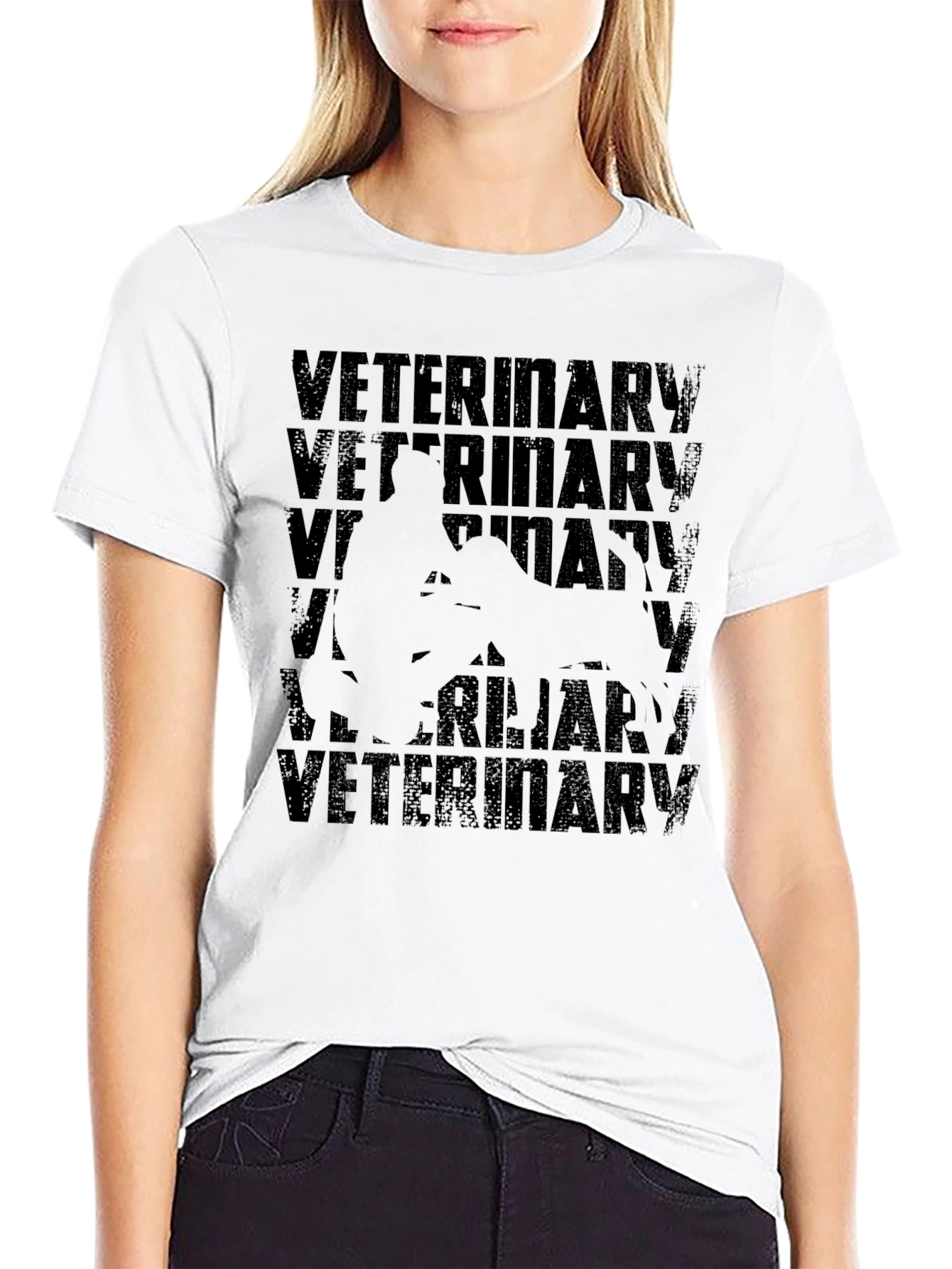 Veterinary Graphic Tee - Black Comfortable Fit