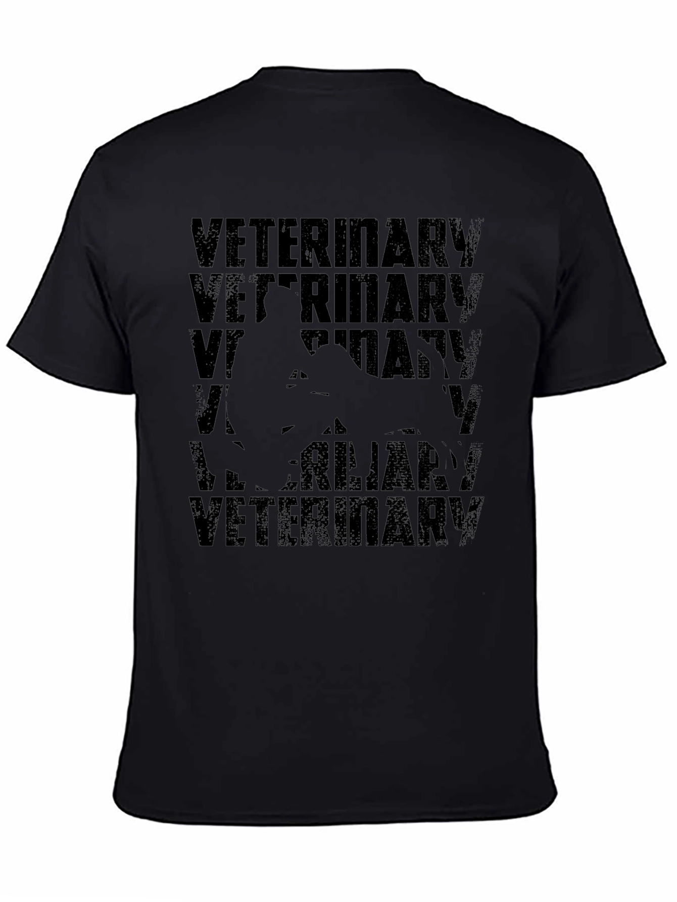 Veterinary Graphic Tee - Black Comfortable Fit