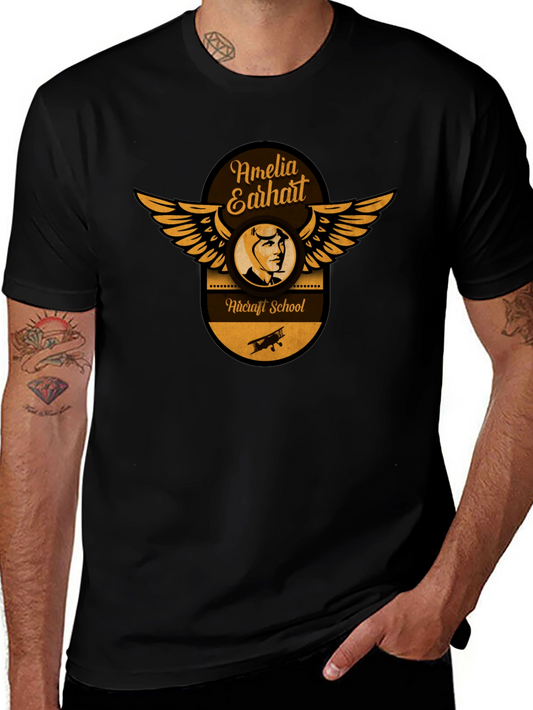 Amelia Earhart Aircraft School T-Shirt