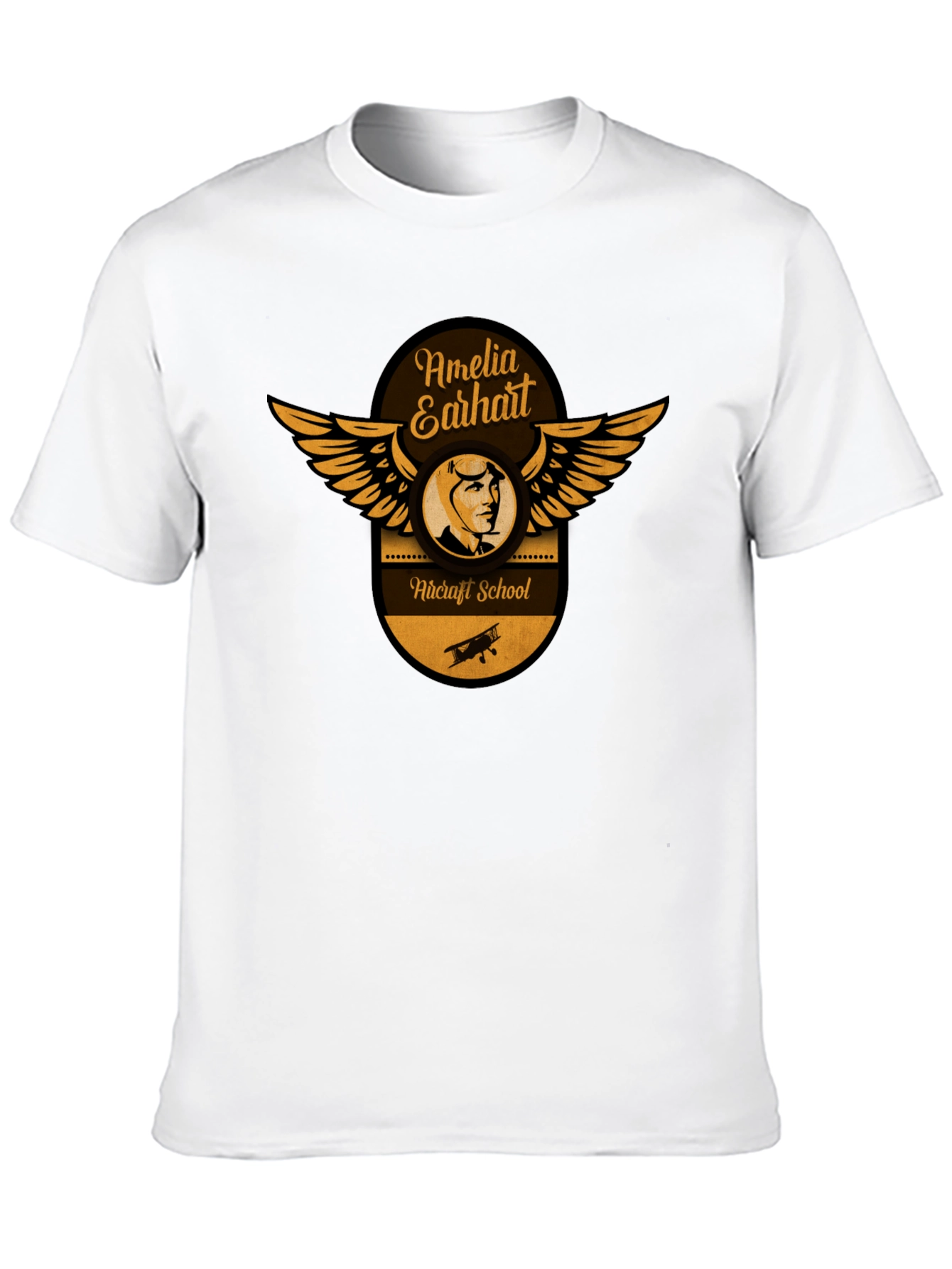 Amelia Earhart Aircraft School T-Shirt
