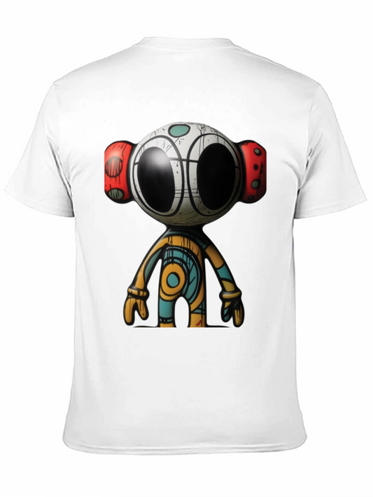 Modern Art Graphic Tee - Unique Robot Design