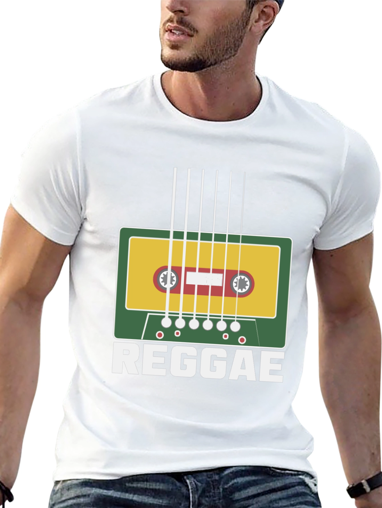 Reggae Music Cassette Tape Graphic T-Shirt