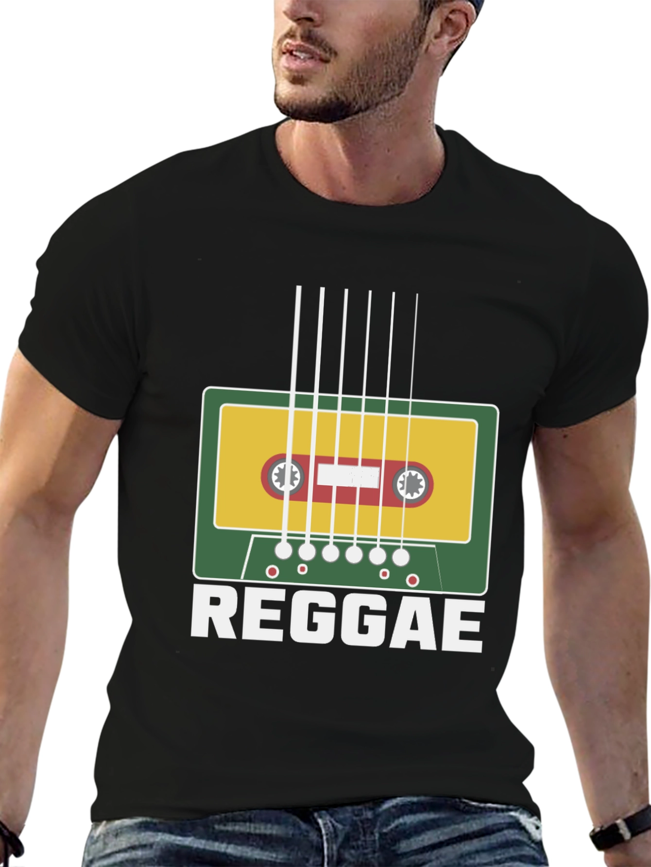 Reggae Music Cassette Tape Graphic T-Shirt
