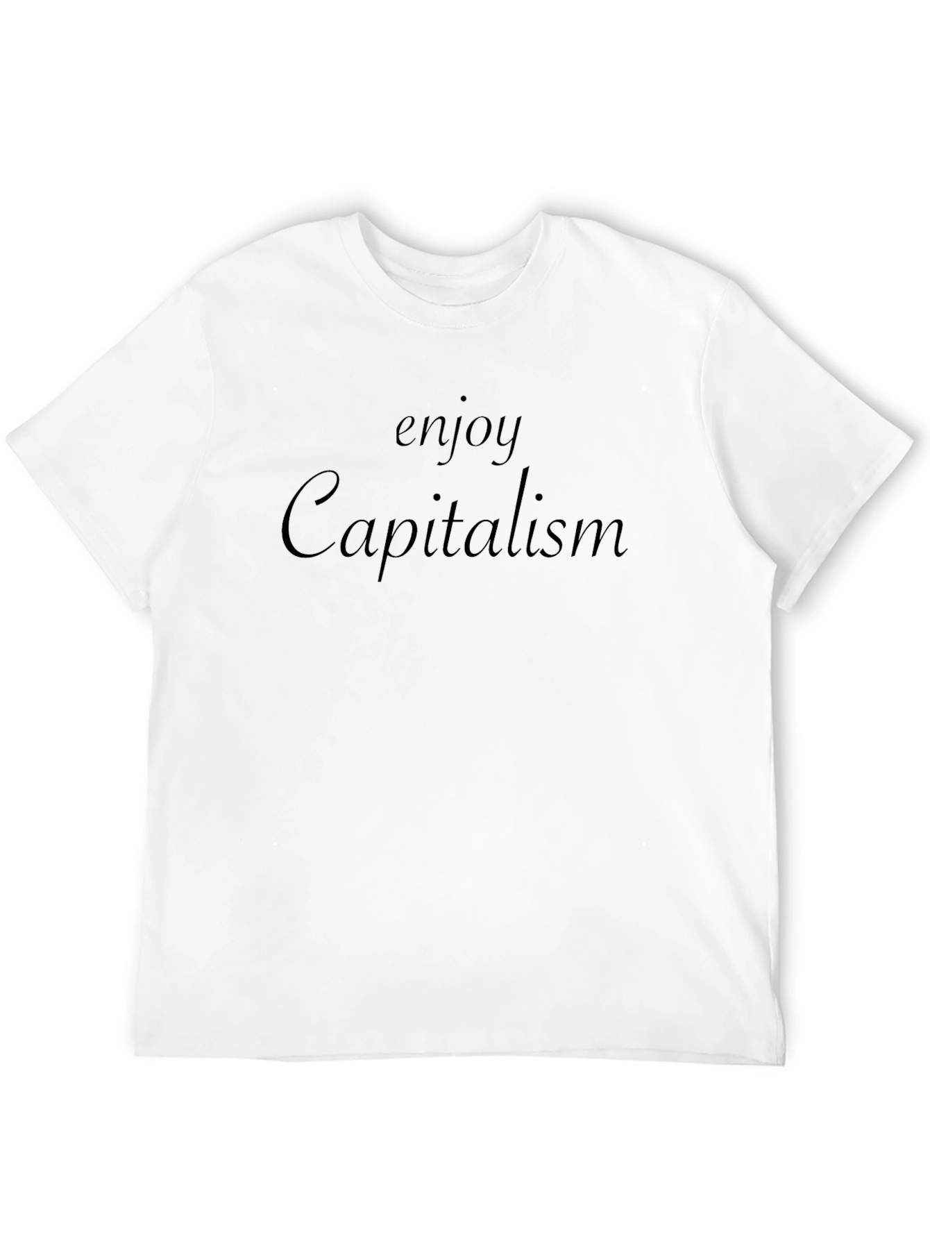 Enjoy Capitalism Black Graphic Tee