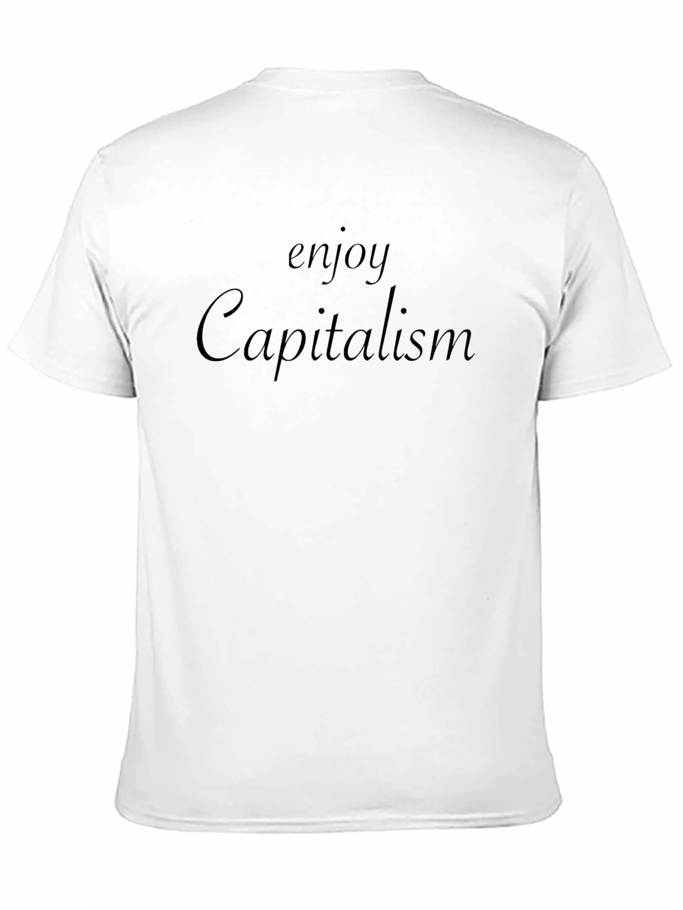 Enjoy Capitalism Black Graphic Tee