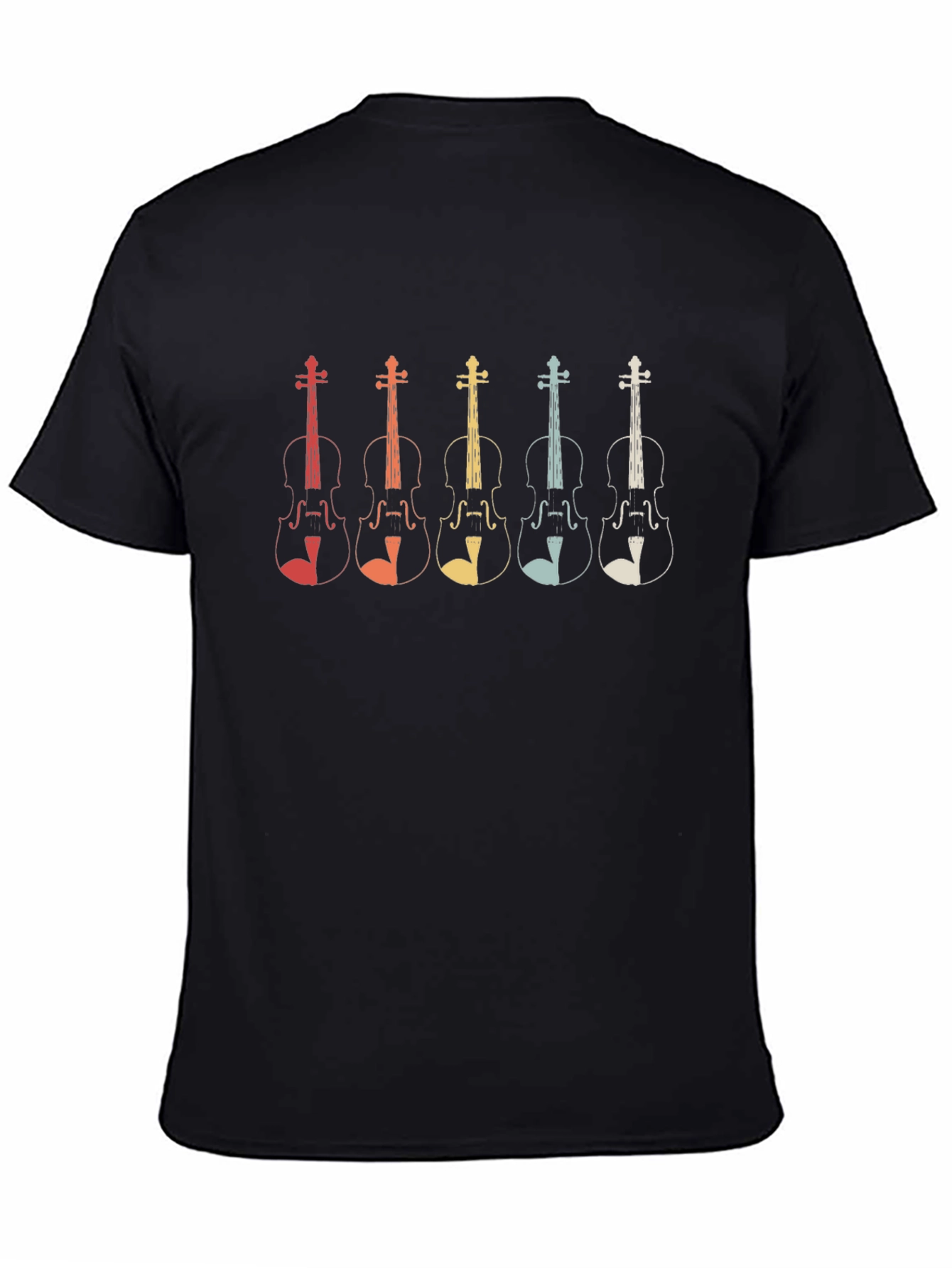 Retro Violin T-Shirt - Musical Instrument Design