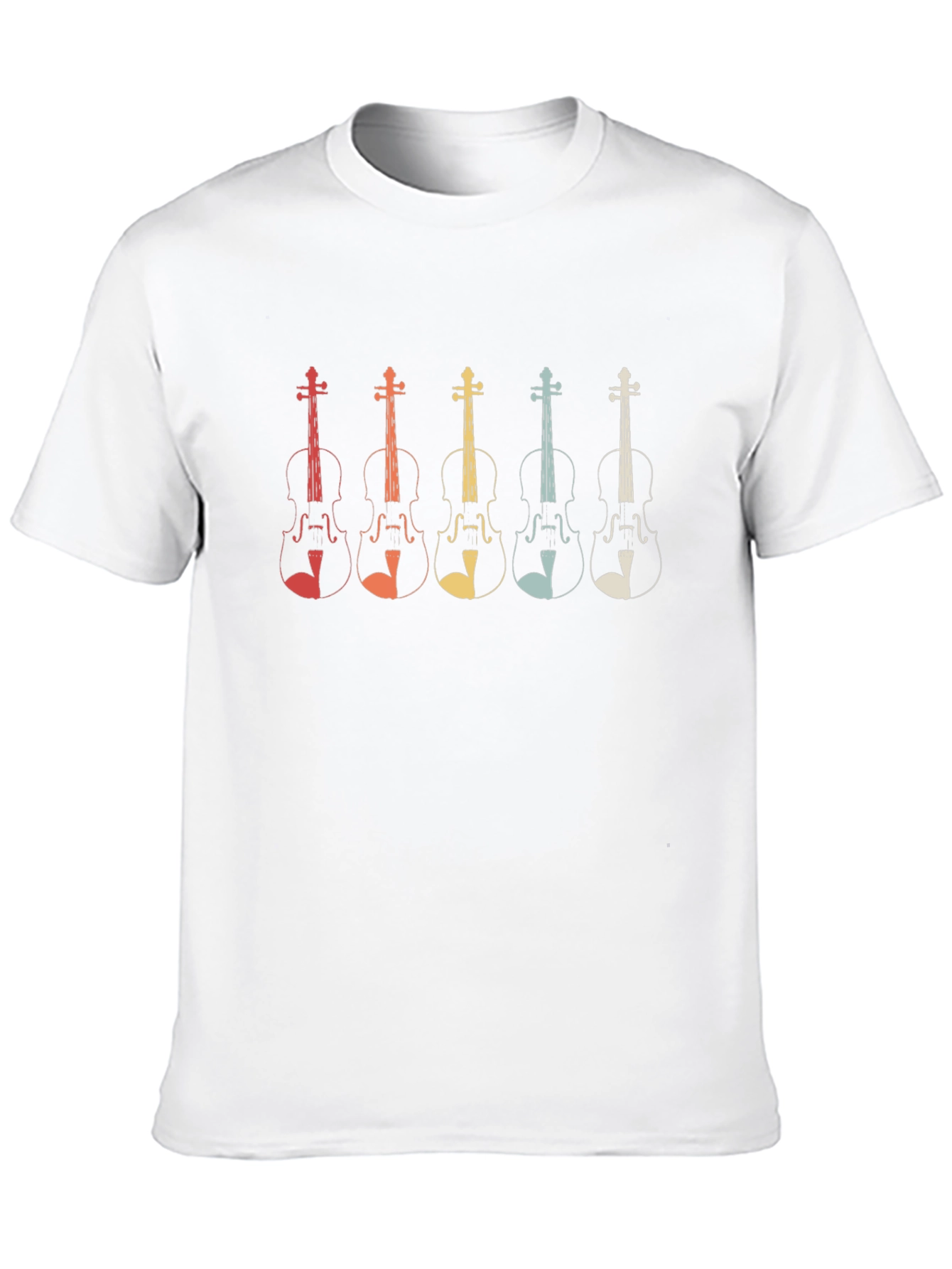 Retro Violin T-Shirt - Musical Instrument Design