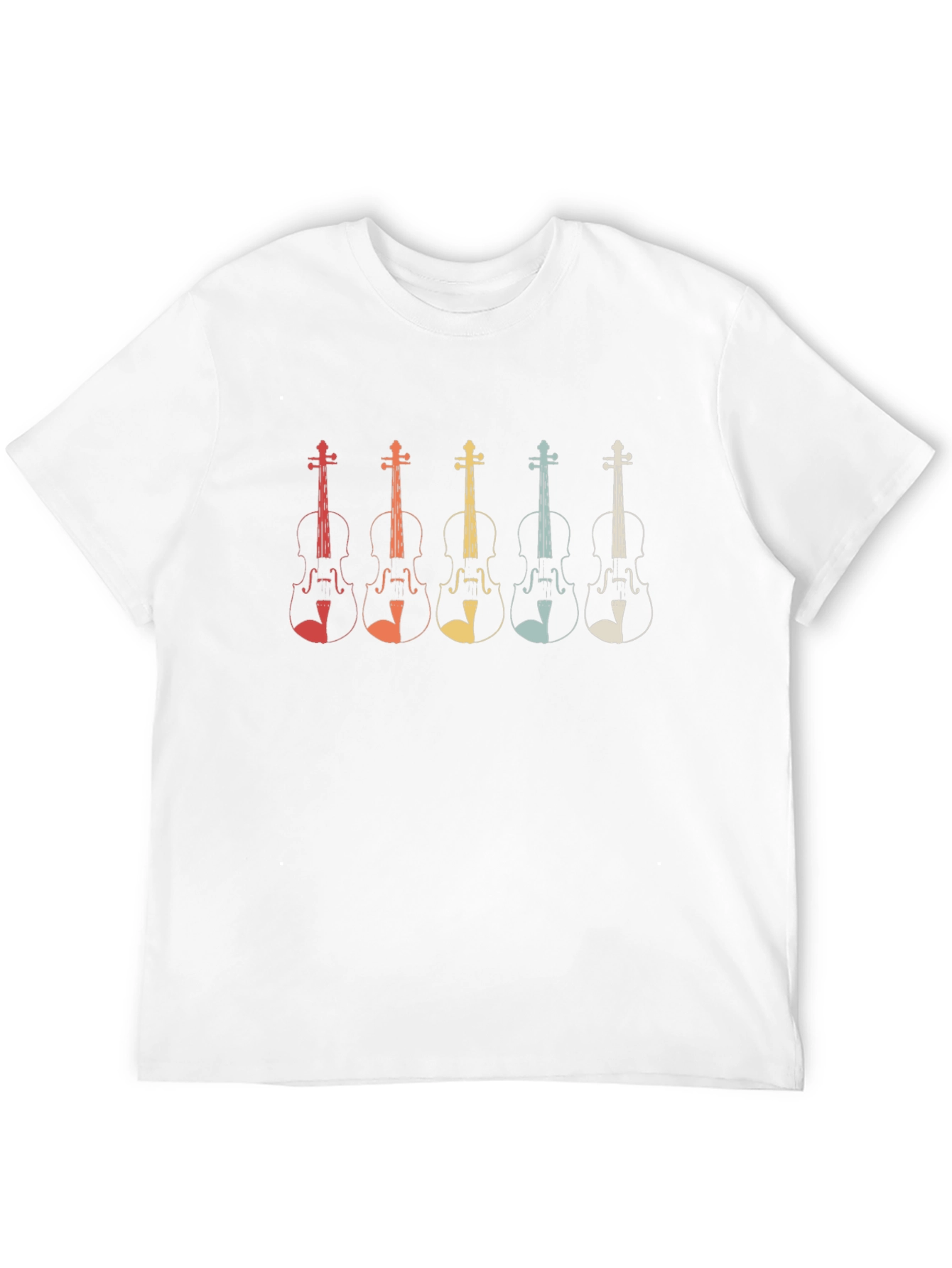 Retro Violin T-Shirt - Musical Instrument Design