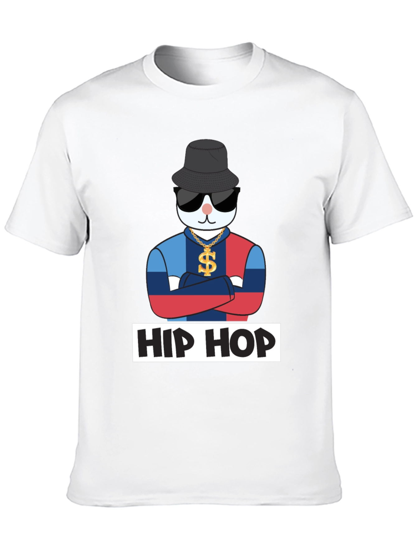 Hip Hop Cat T-Shirt Fun Design