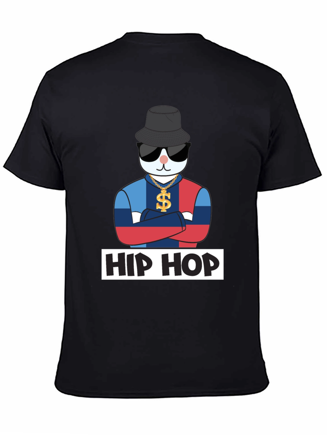 Hip Hop Cat T-Shirt Fun Design