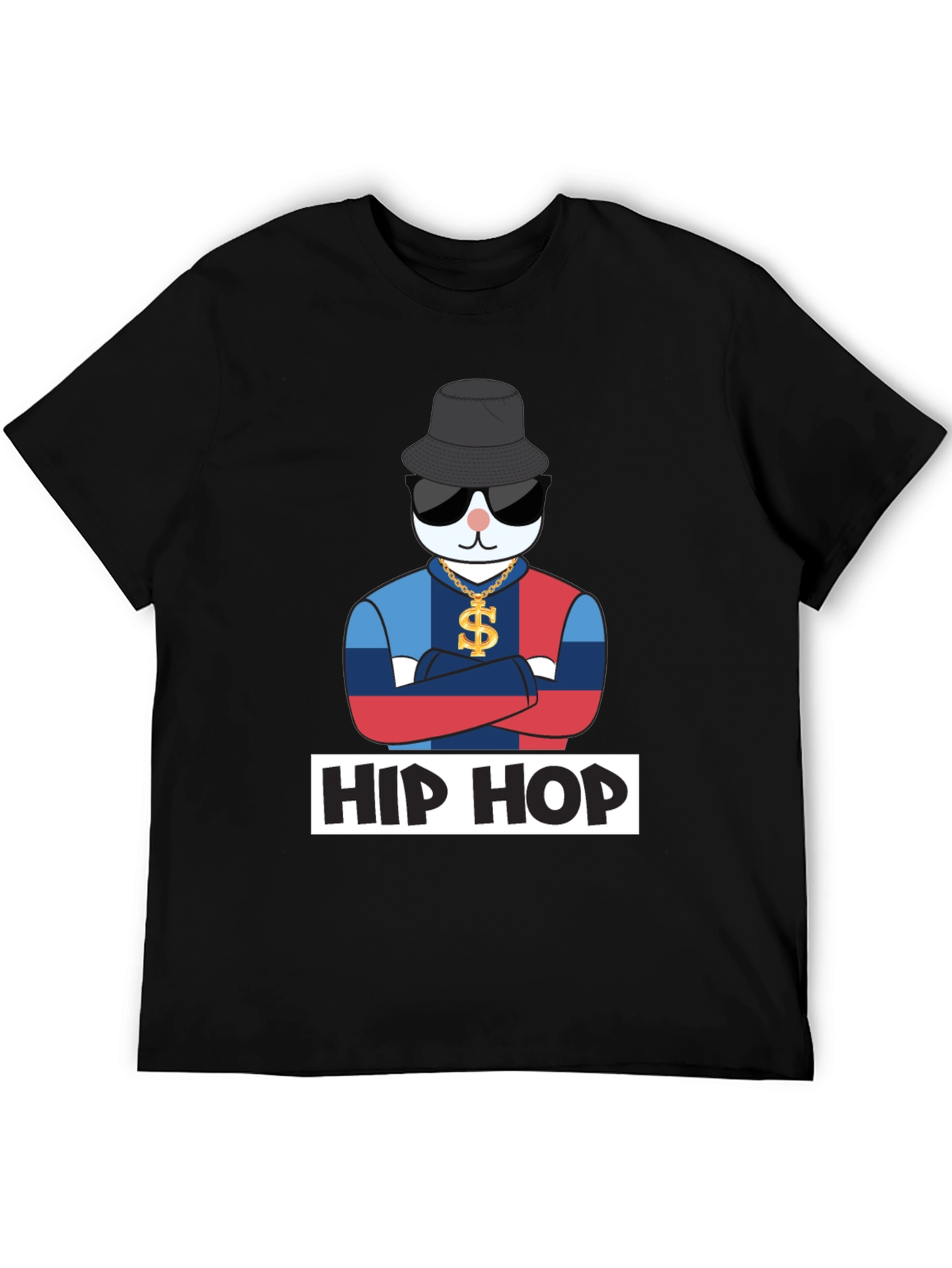 Hip Hop Cat T-Shirt Fun Design